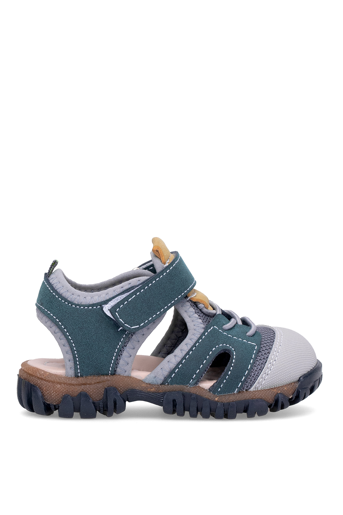 Elit ŞA-B-041-25Y Bebe Erkek Çocuk Düz Sandalet Lacivert - Gri