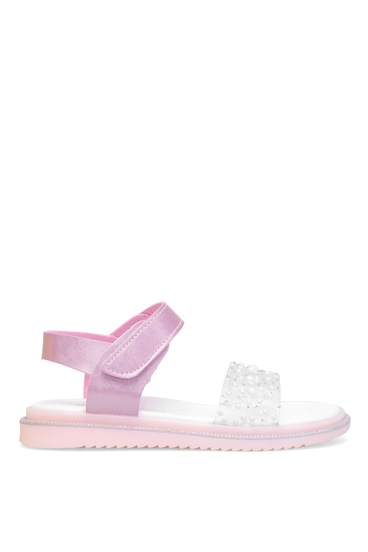 Elit ŞA-F-036-25Y Filet Kız Çocuk Düz Sandalet Pembe