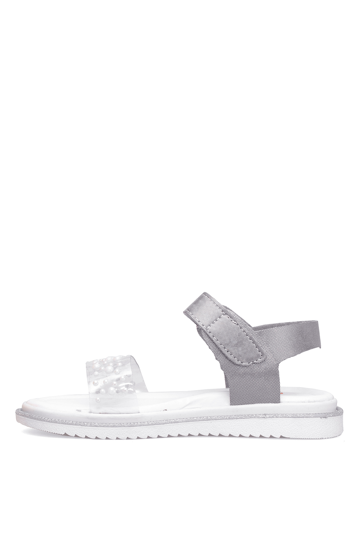 Elit ŞA-P-036-25Y Patik Kız Çocuk Düz Sandalet Gümüş