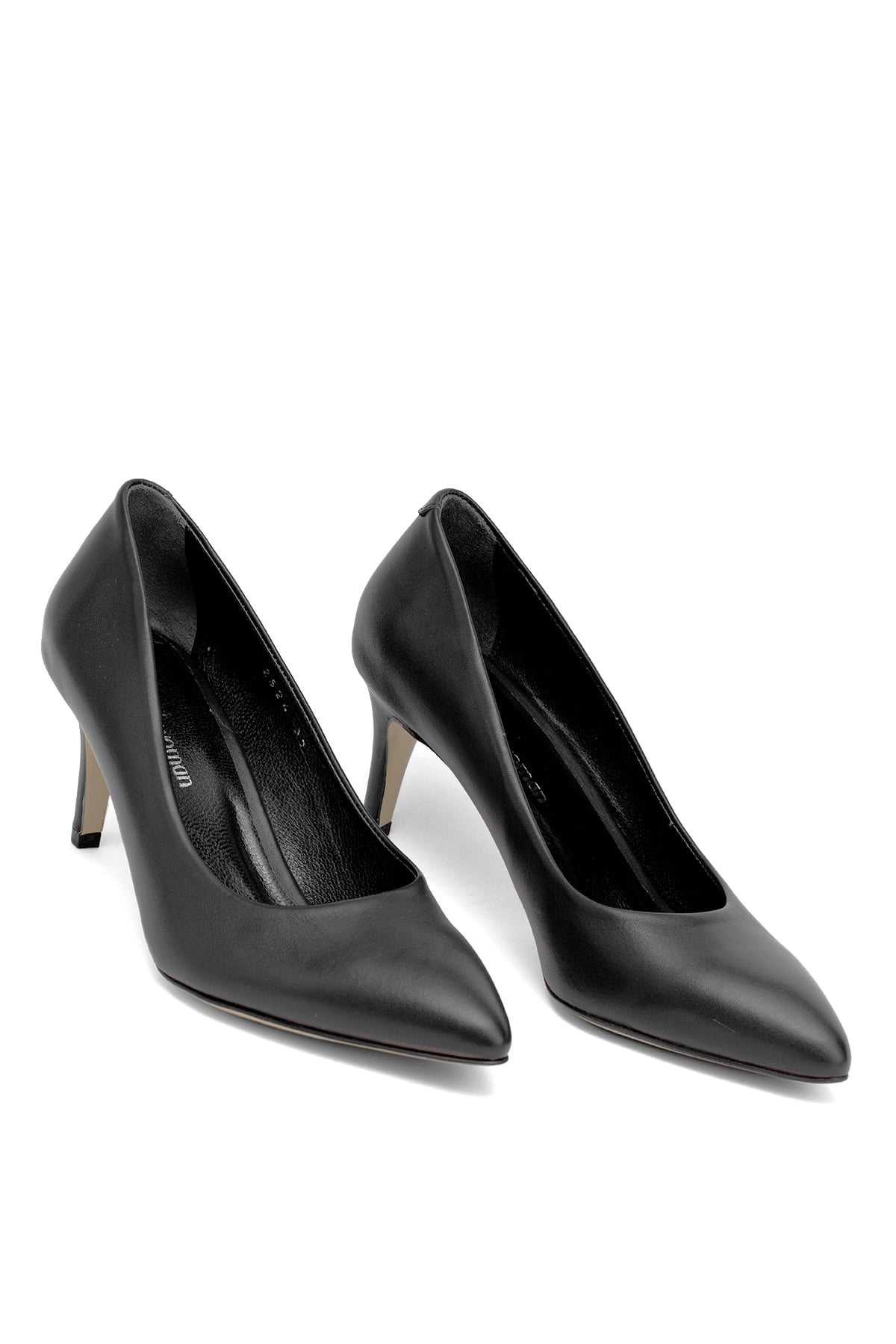 Elit Selestia Kadın Hakiki Deri Stiletto Siyah