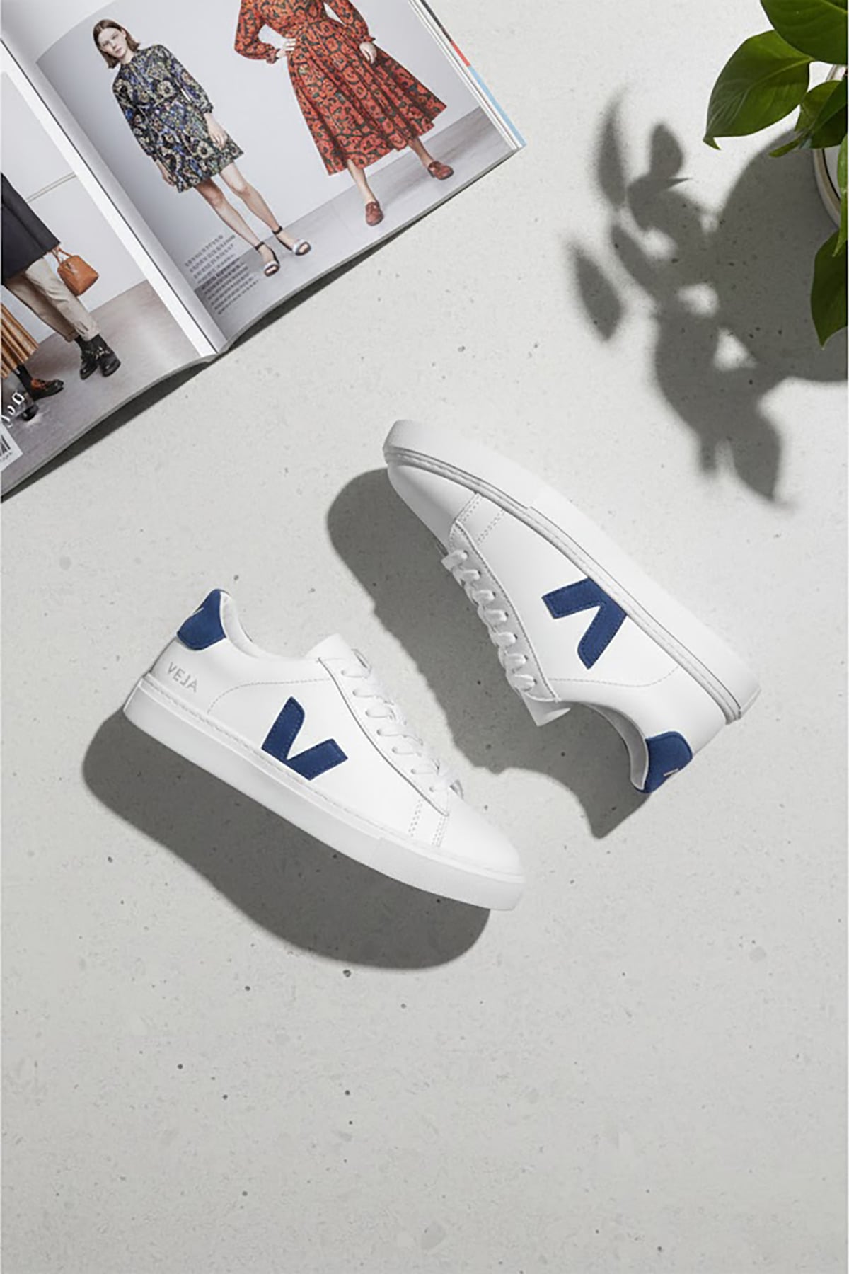 Elit VRA1900 Erkek Klasik Sneaker Beyaz - Mavi