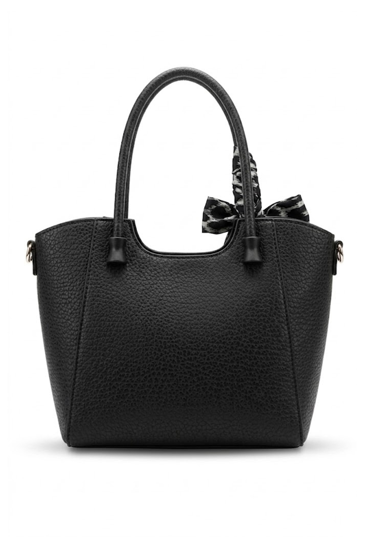 Elit VSN3108C Kadın Fularlı Kol ve Omuz Çantası Siyah