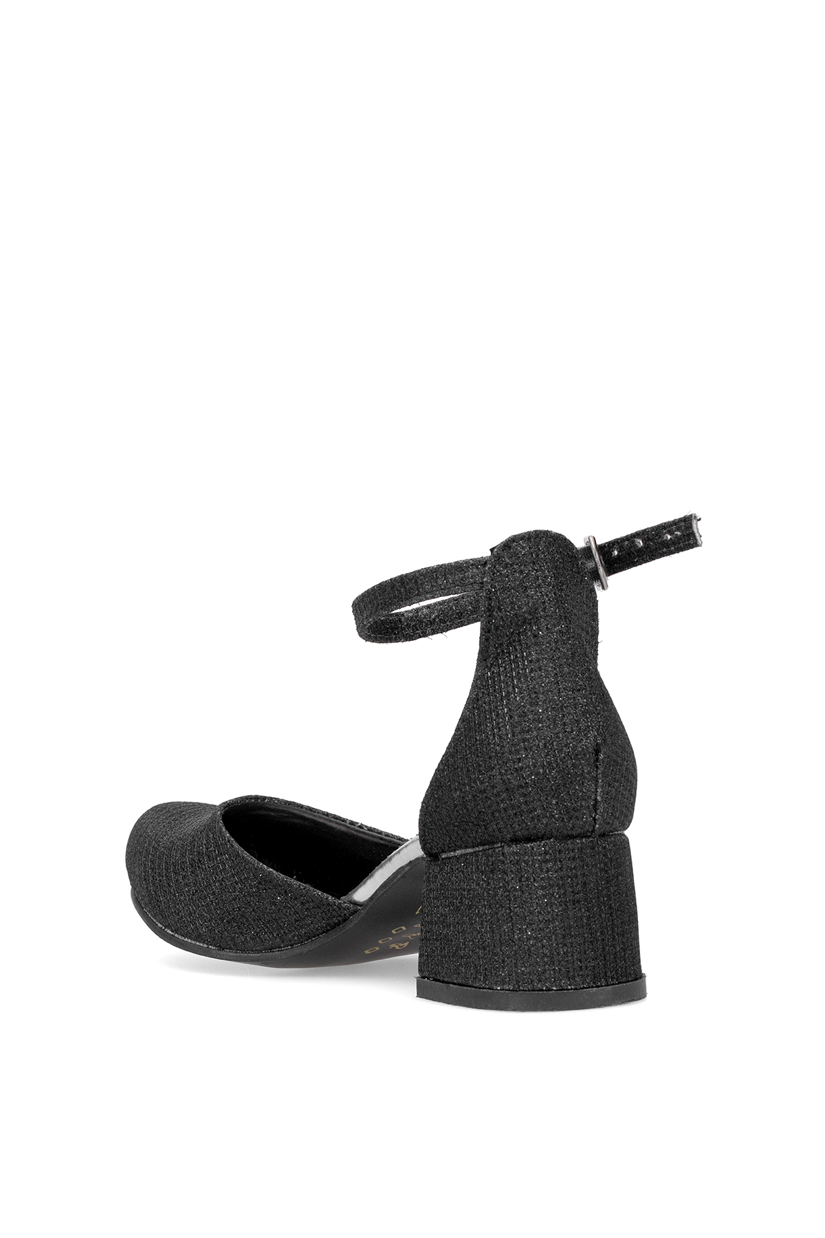 Elit YB-F-Karnıyarık-25Y Filet Kız Çocuk Klasik Topuklu Ayakkabı Siyah