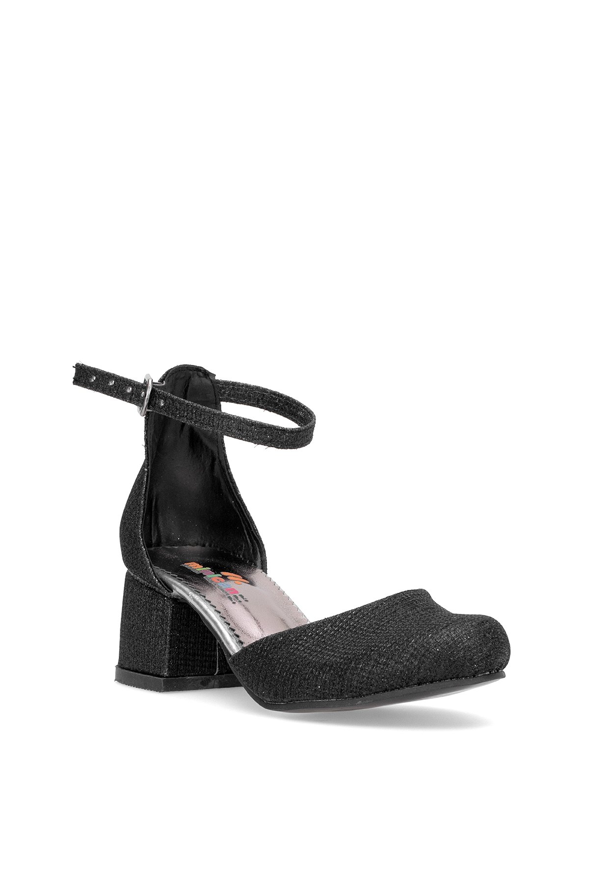 Elit YB-F-Karnıyarık-25Y Filet Kız Çocuk Klasik Topuklu Ayakkabı Siyah