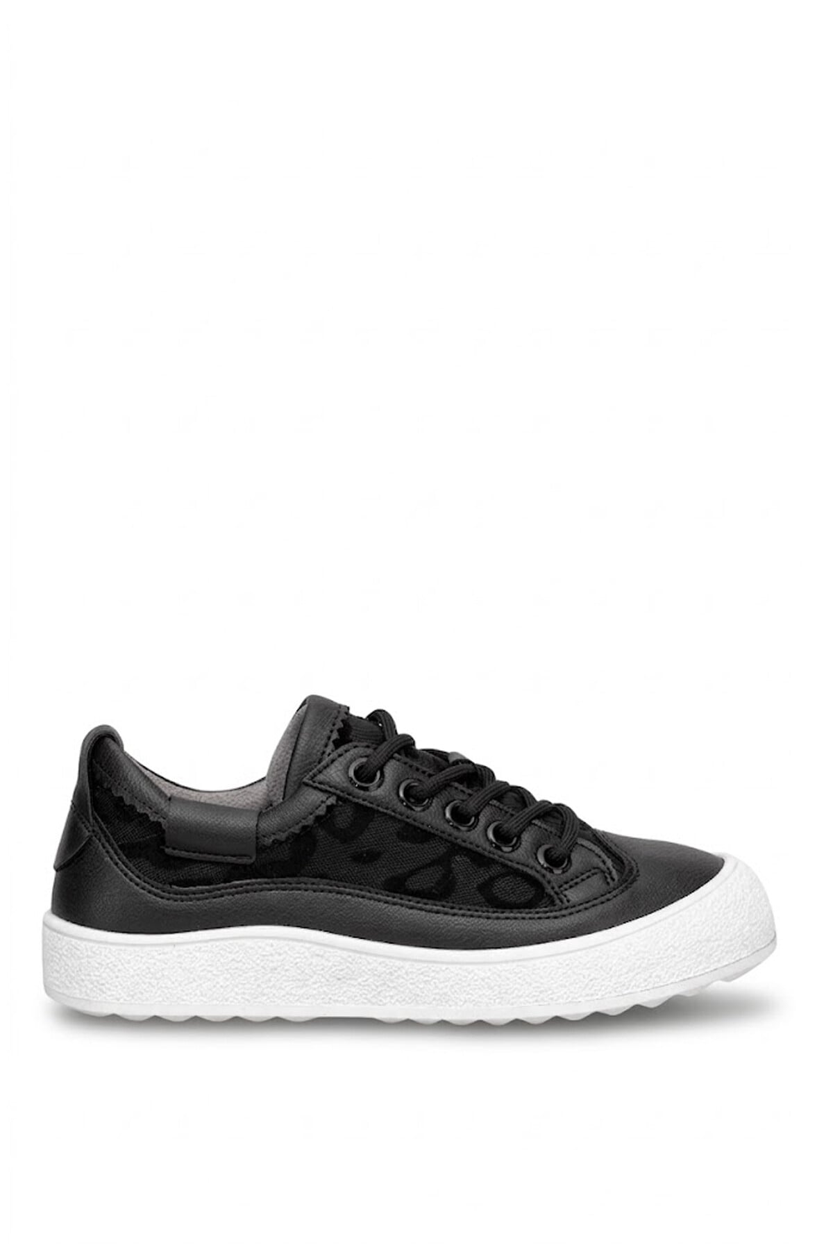 Elit YSFLT373 Kadın Klasik Sneaker Siyah - Beyaz