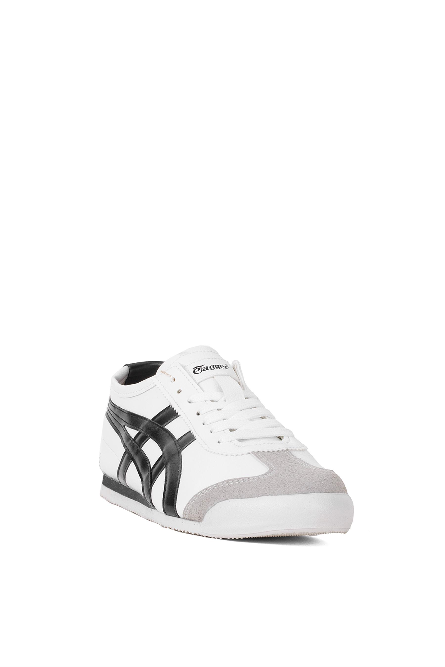 eTayger E-2054 Erkek Casual Klasik Sneaker Beyaz - Siyah