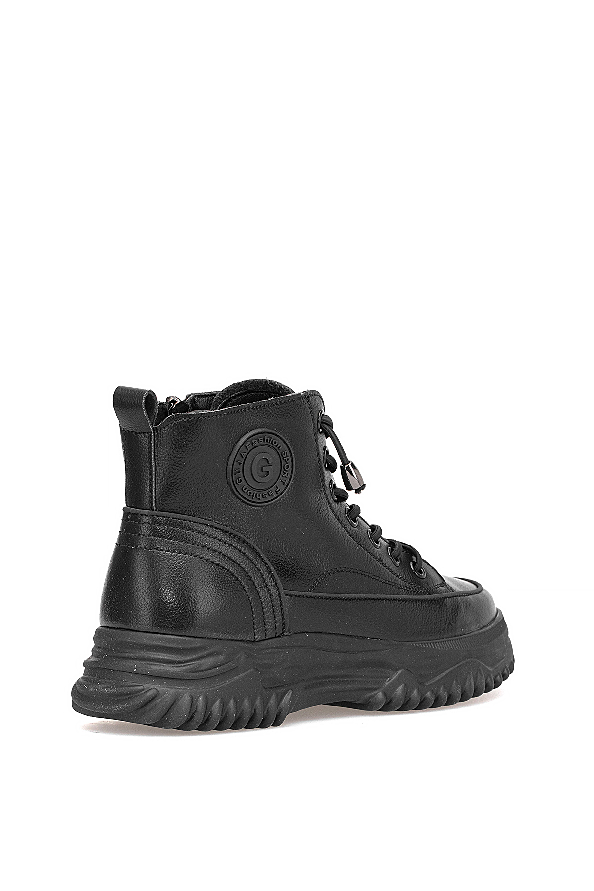 Guja 25K310-13 Kadın Hakiki Deri Sneaker Bot Siyah