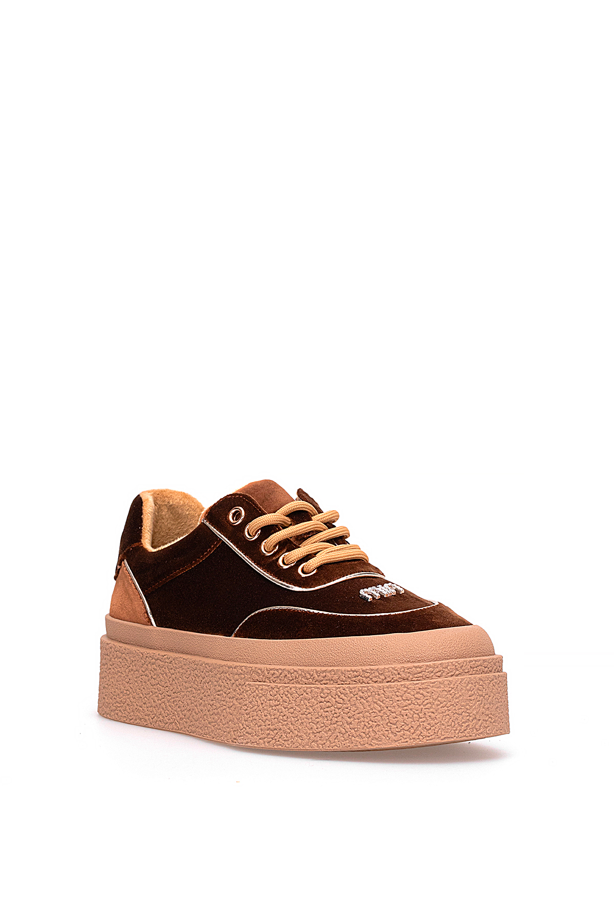Guja 25K330 Kadın Hakiki Deri Klasik Sneaker Kahverengi