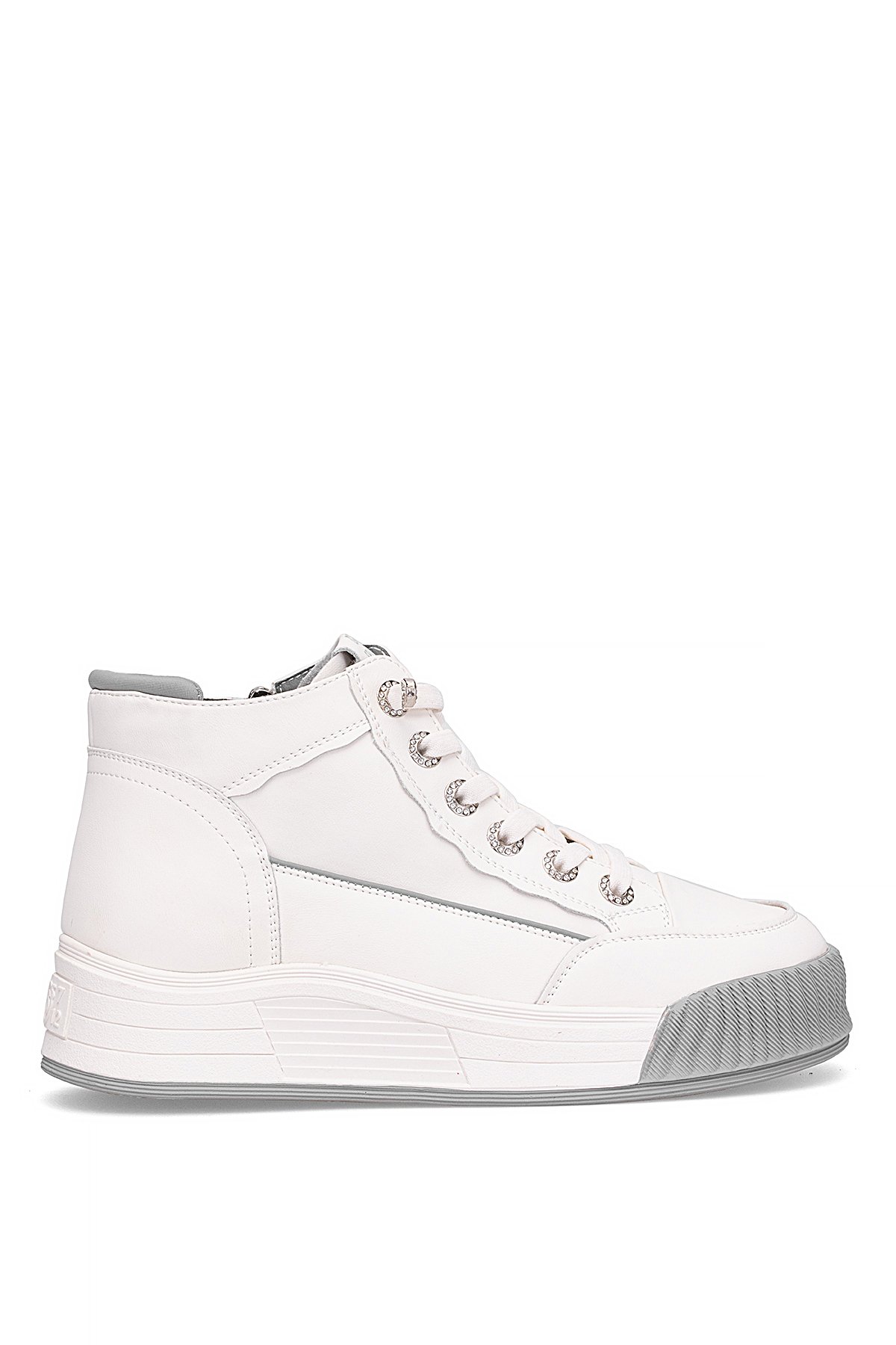 Guja 25K334 Kadın Hakiki Deri Sneaker Bot Gri