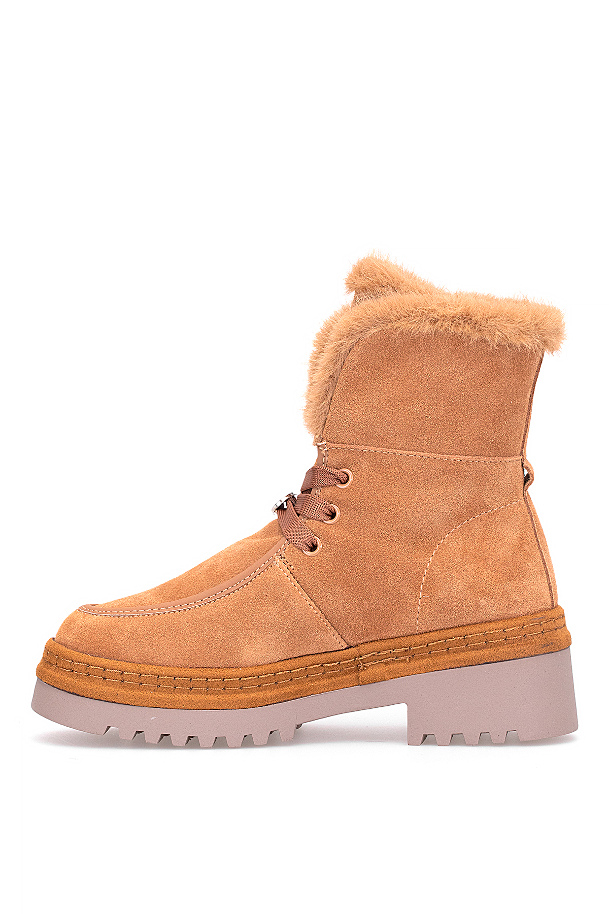 Guja 25K433 Kadın Hakiki Deri Klasik Bot Camel