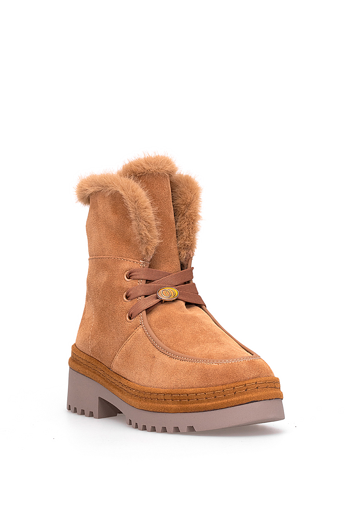 Guja 25K433 Kadın Hakiki Deri Klasik Bot Camel