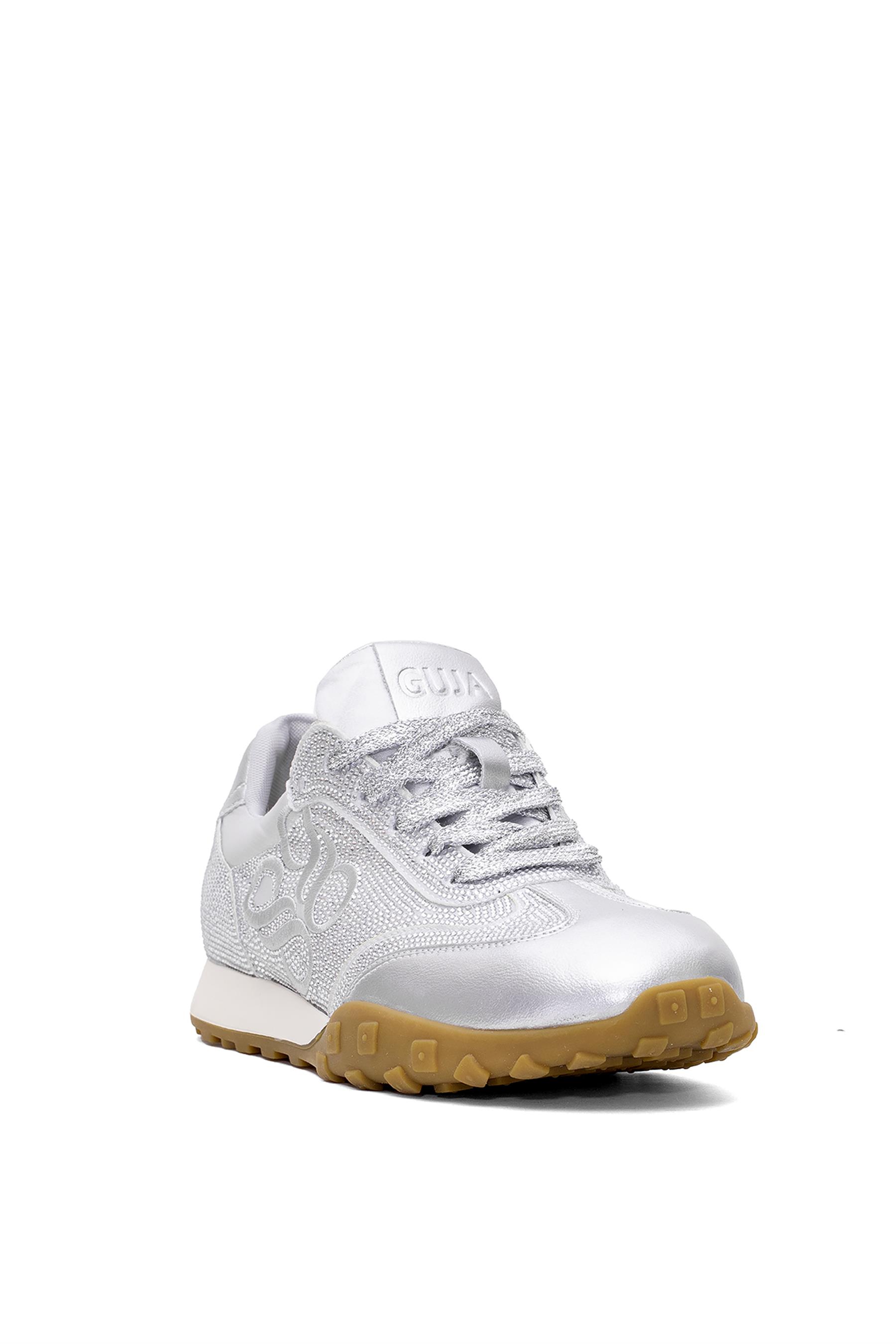 Guja 25Y318 Kadın Taşlı Casual Ayakkabı Gümüş