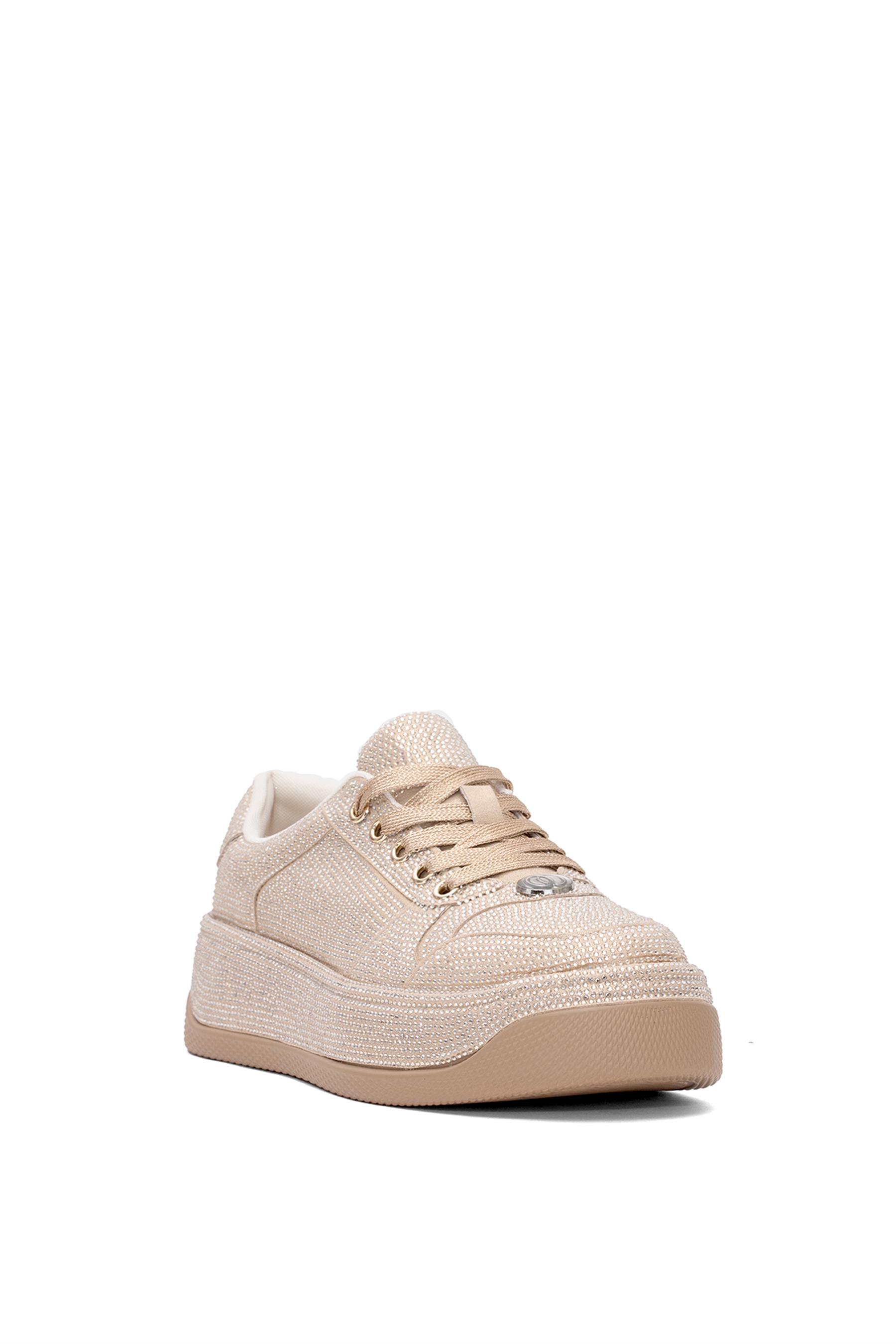 Guja 25Y451-10 Kadın Taşlı Casual Ayakkabı Altın