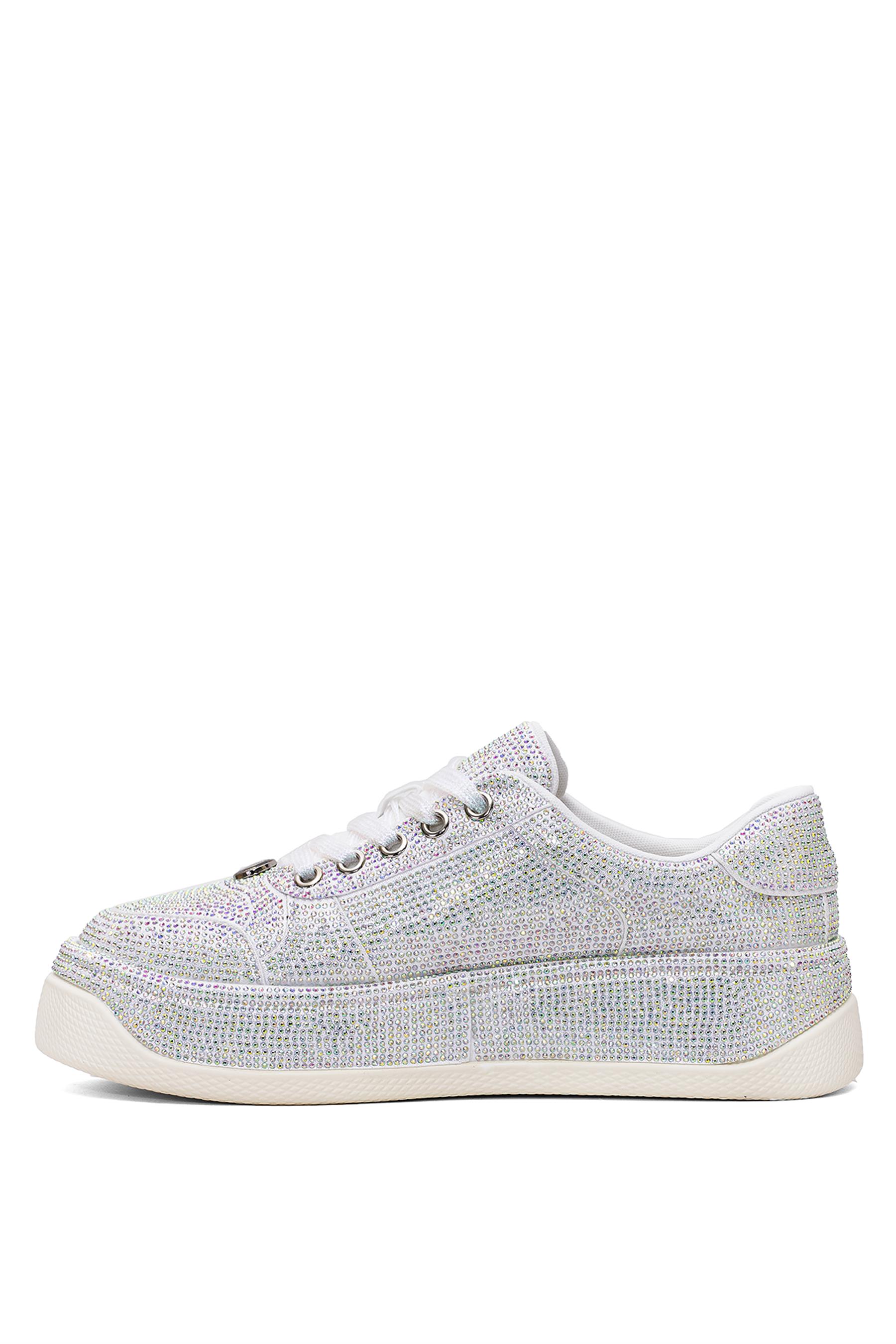 Guja 25Y451-10 Kadın Taşlı Casual Ayakkabı Beyaz
