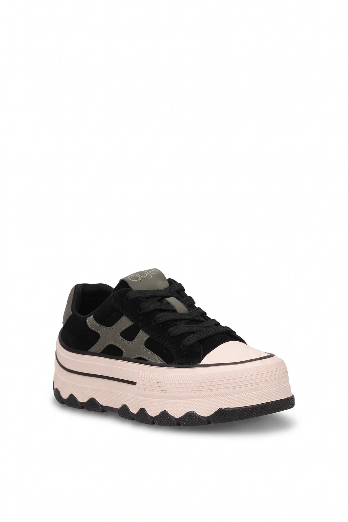 Guja 26BLG366 Kadın Hakiki Deri Klasik Sneaker Siyah