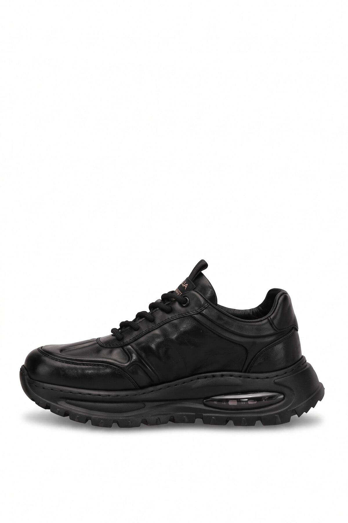 Guja 26BLG548-1 Erkek Hakiki Deri Klasik Sneaker Siyah