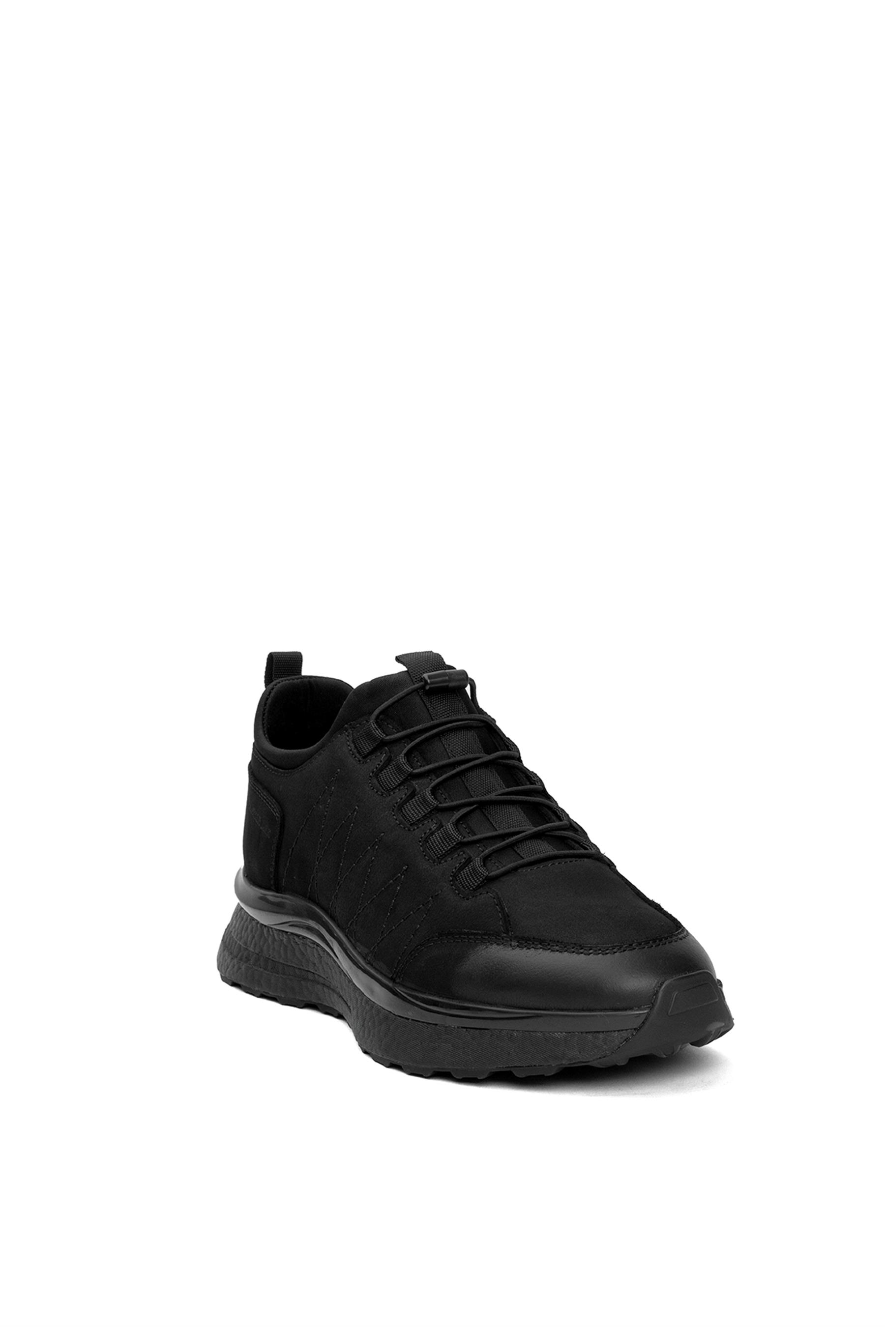 Hammer Jack 102 24822-M Dobb Erkek Hakiki Deri Klasik Sneaker Siyah