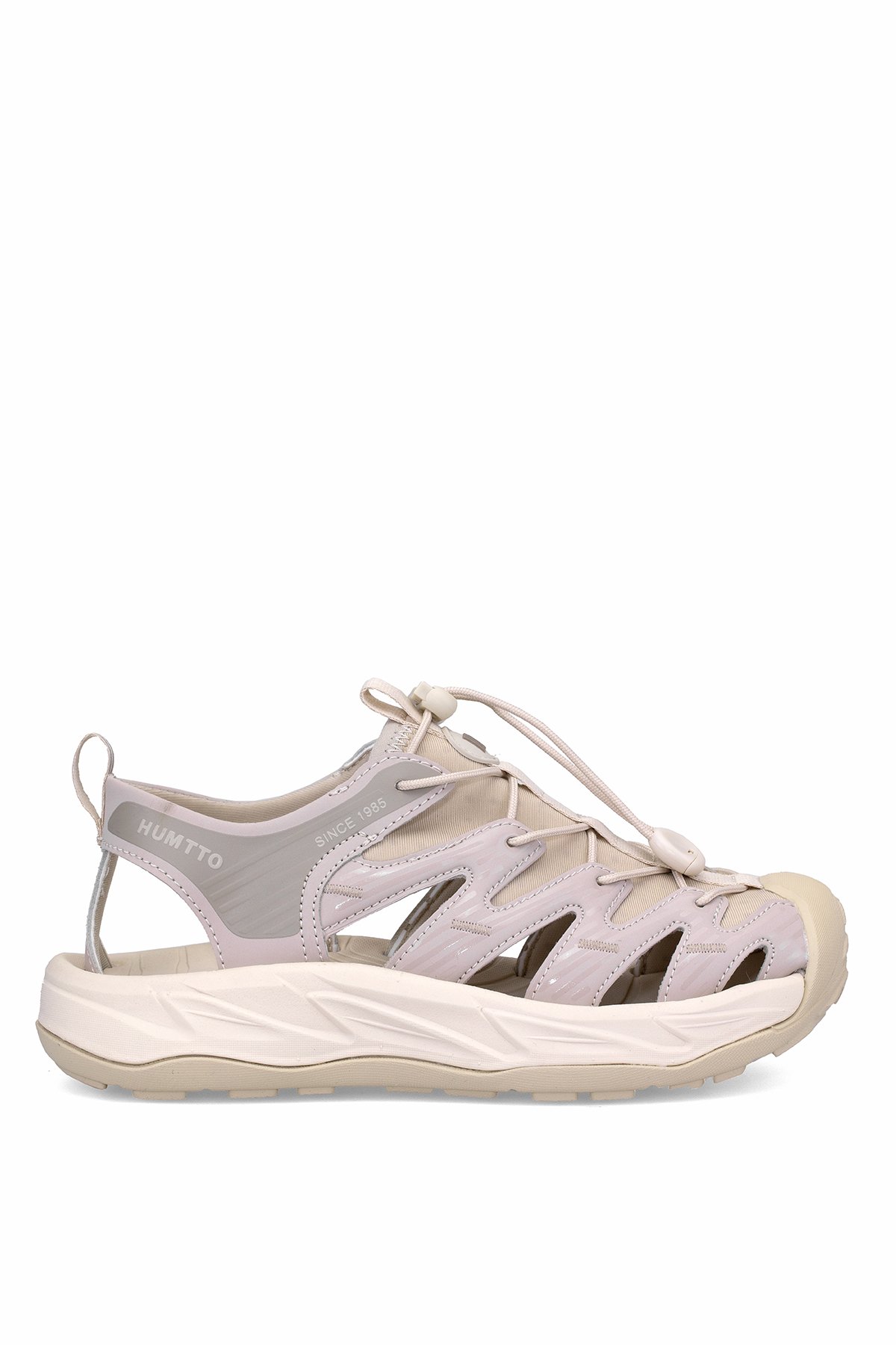 Humtto 152-19241 730508 Kadın Düz Sandalet Vizon