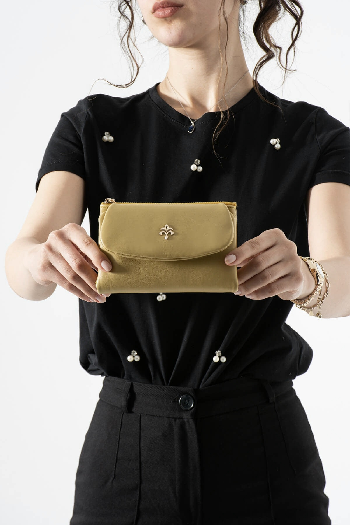 Jacquline CLCZ050C Kadın Cüzdan Sarı