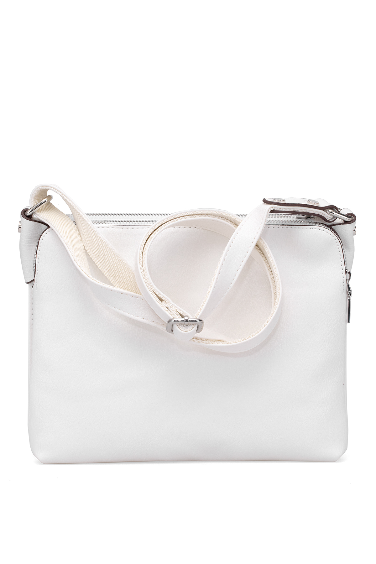Jacquline CLIM332-7C Kadın Omuz Çantası Beyaz
