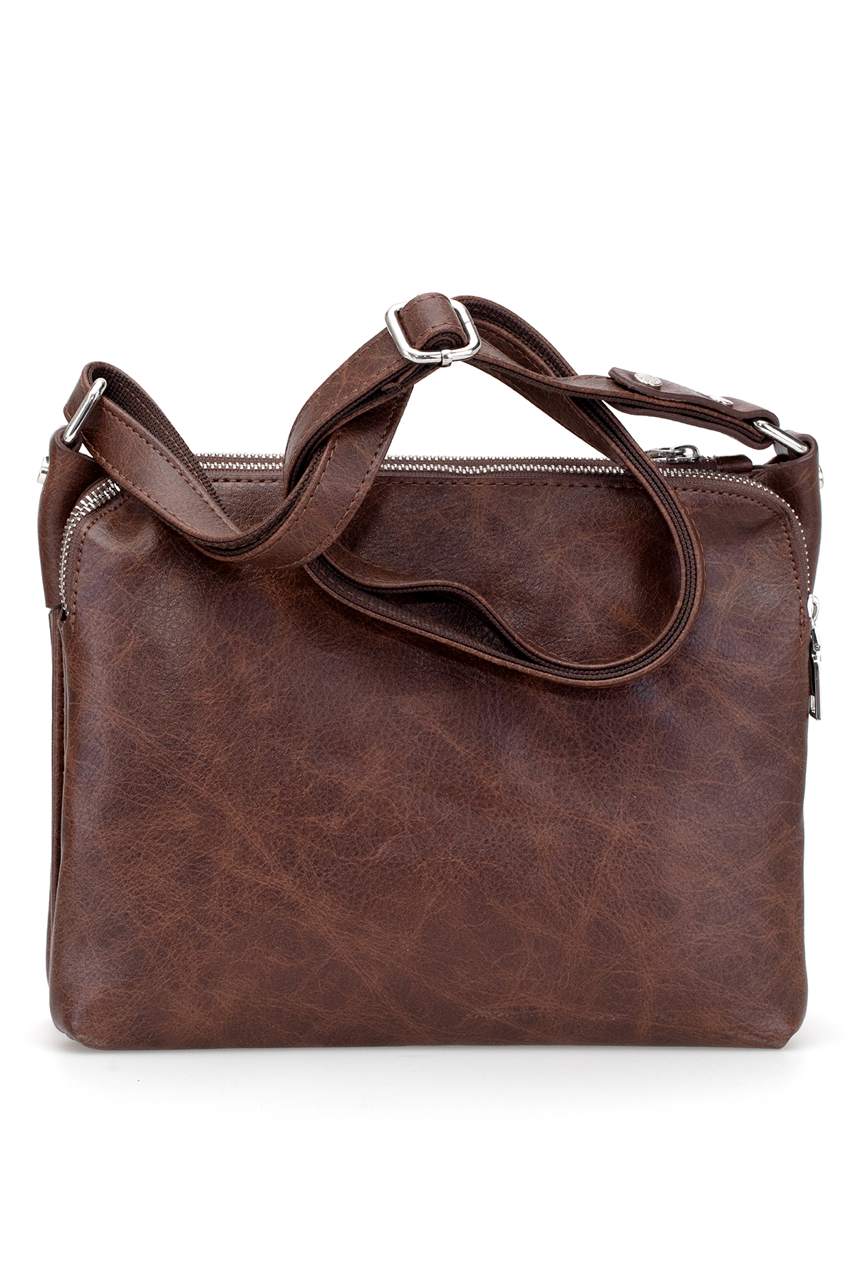 Jacquline CLIM332-7C Kadın Omuz Çantası Kahverengi