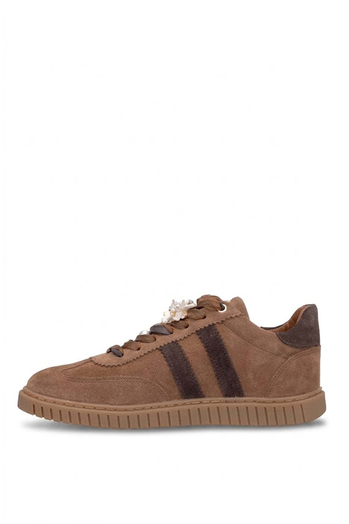 John Richardo 1187 Kadın Hakiki Deri Klasik Sneaker Taba