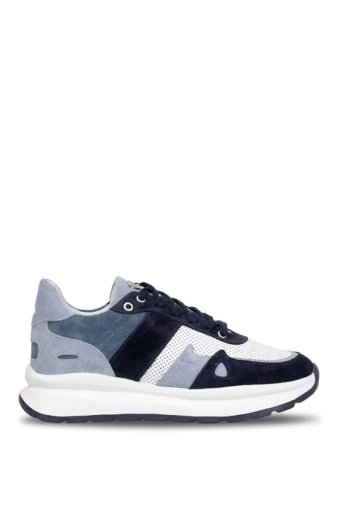 John Richardo 1248 Kadın Hakiki Deri Klasik Sneaker Lacivert