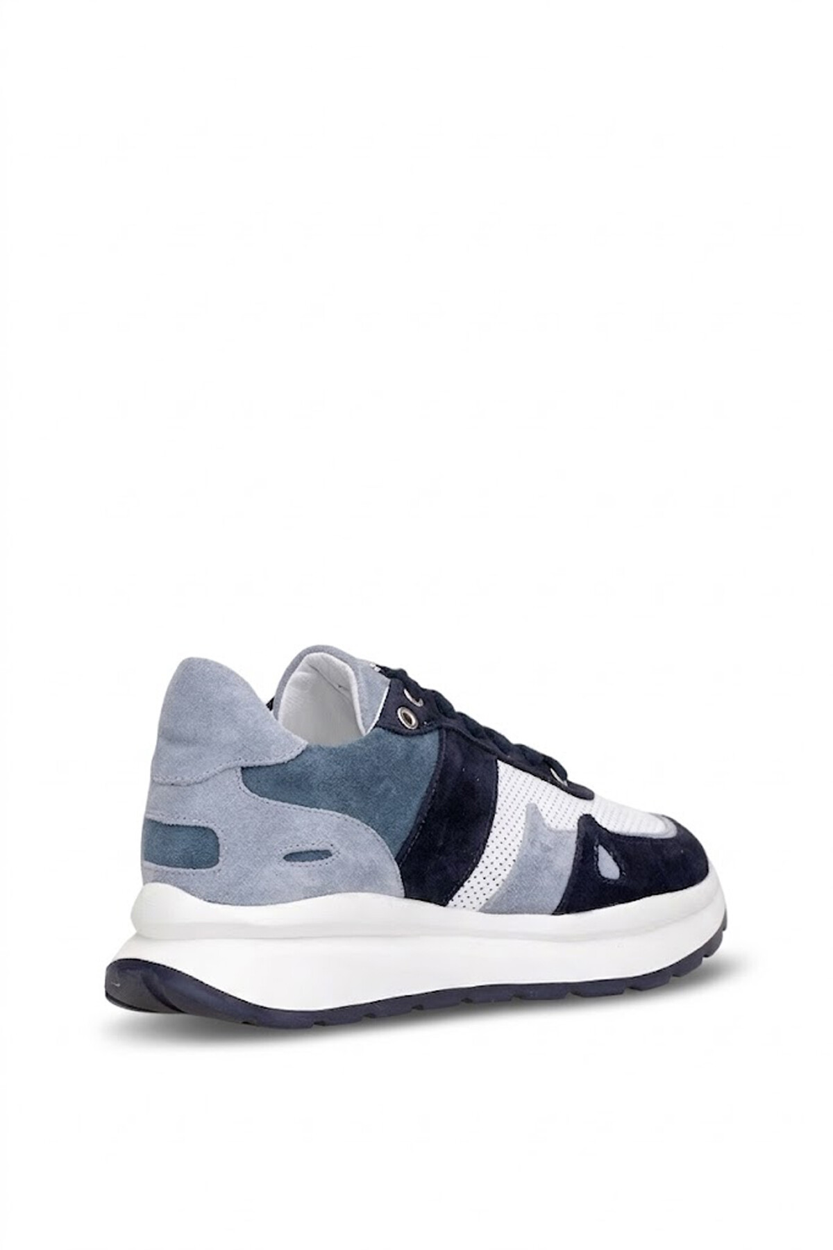 John Richardo 1248 Kadın Hakiki Deri Klasik Sneaker Lacivert
