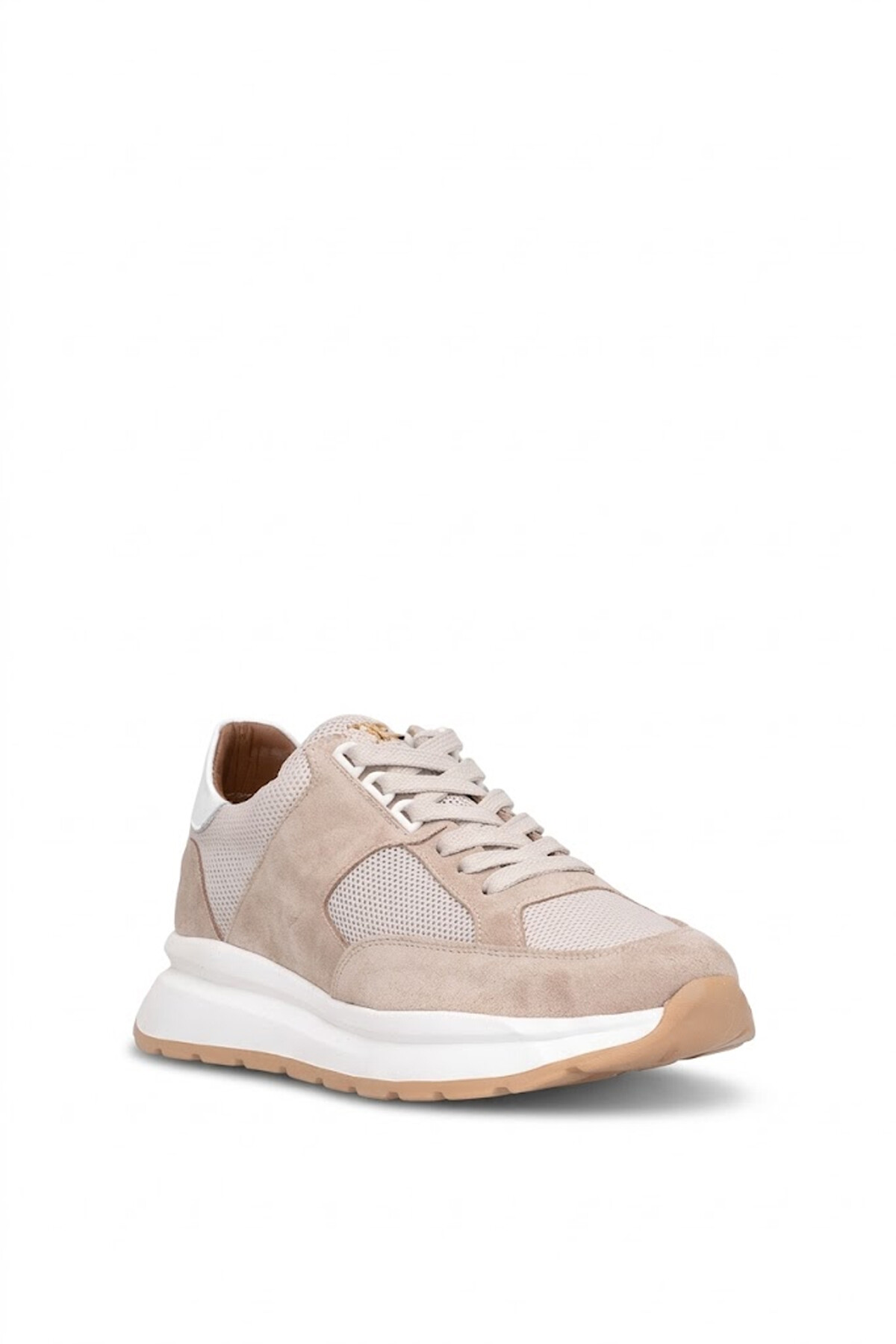 John Richardo 24298 Erkek Hakiki Deri Klasik Sneaker Bej