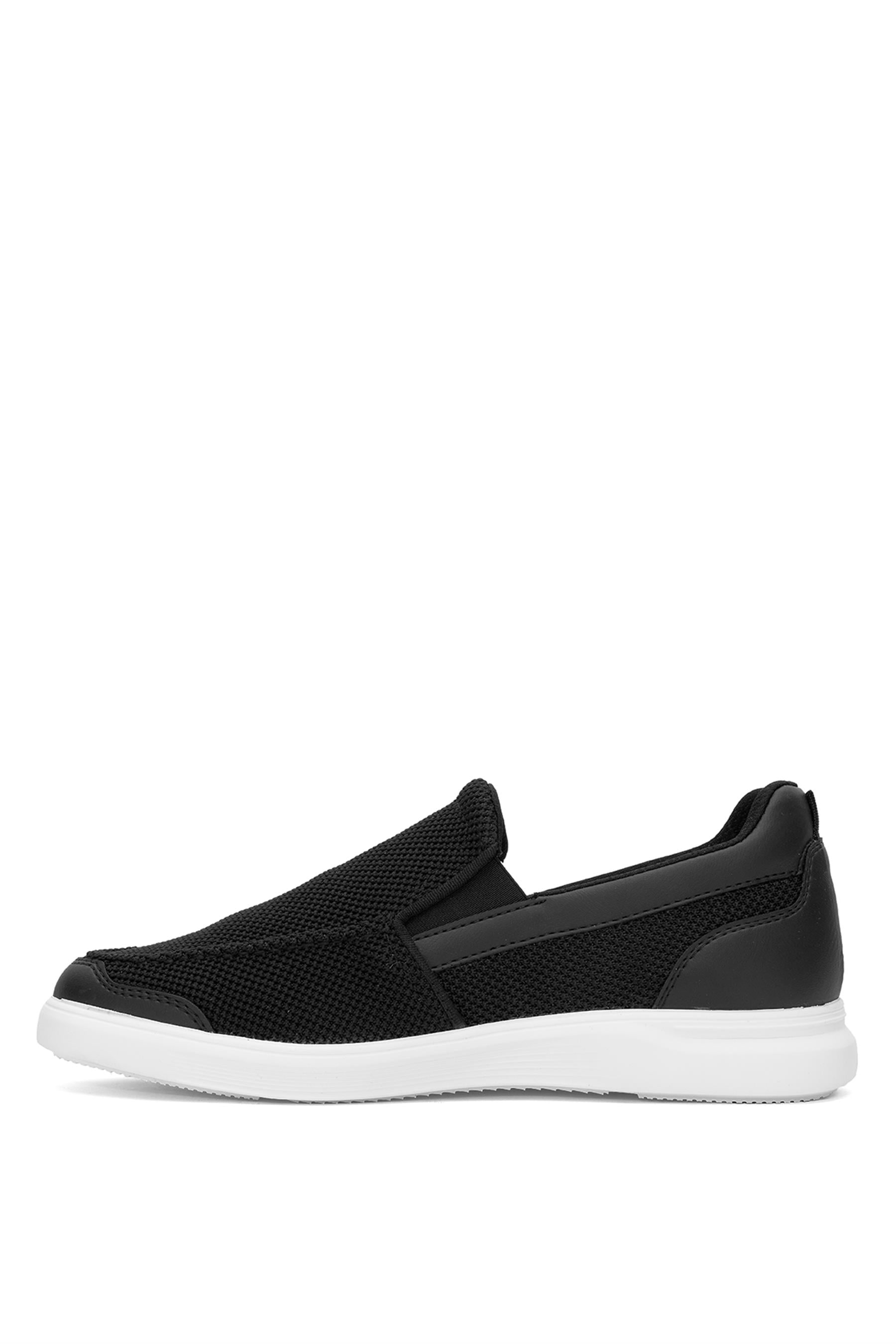 King Paolo F1182 Loafer Krakers Erkek Memory Foam Casual Ayakkabı Siyah