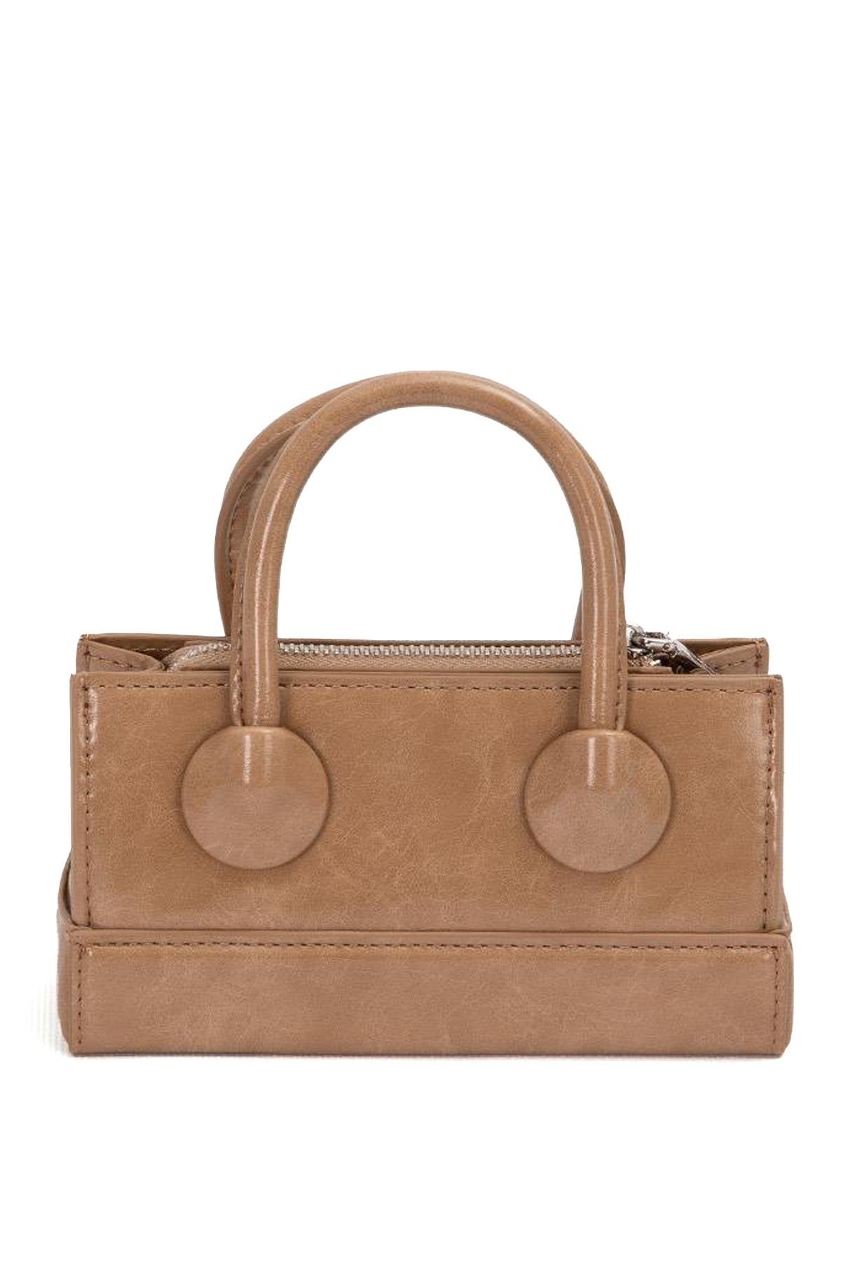 Levidor 930397 Ayarlanabilir Kilit Detaylı Kadın El Çantası Kahverengi