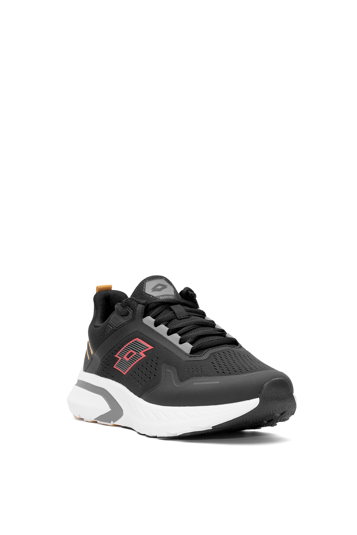 Lotto 101938224 5M Lovelo 5FX Erkek Koşu Ayakkabısı Siyah - Kırmızı