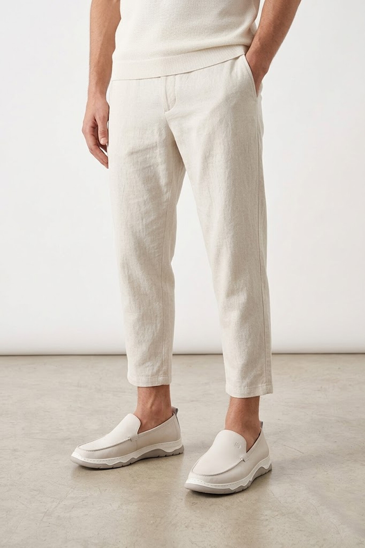 Luciano Bellini 26K-E16401 Formal Erkek Casual Ayakkabı Krem