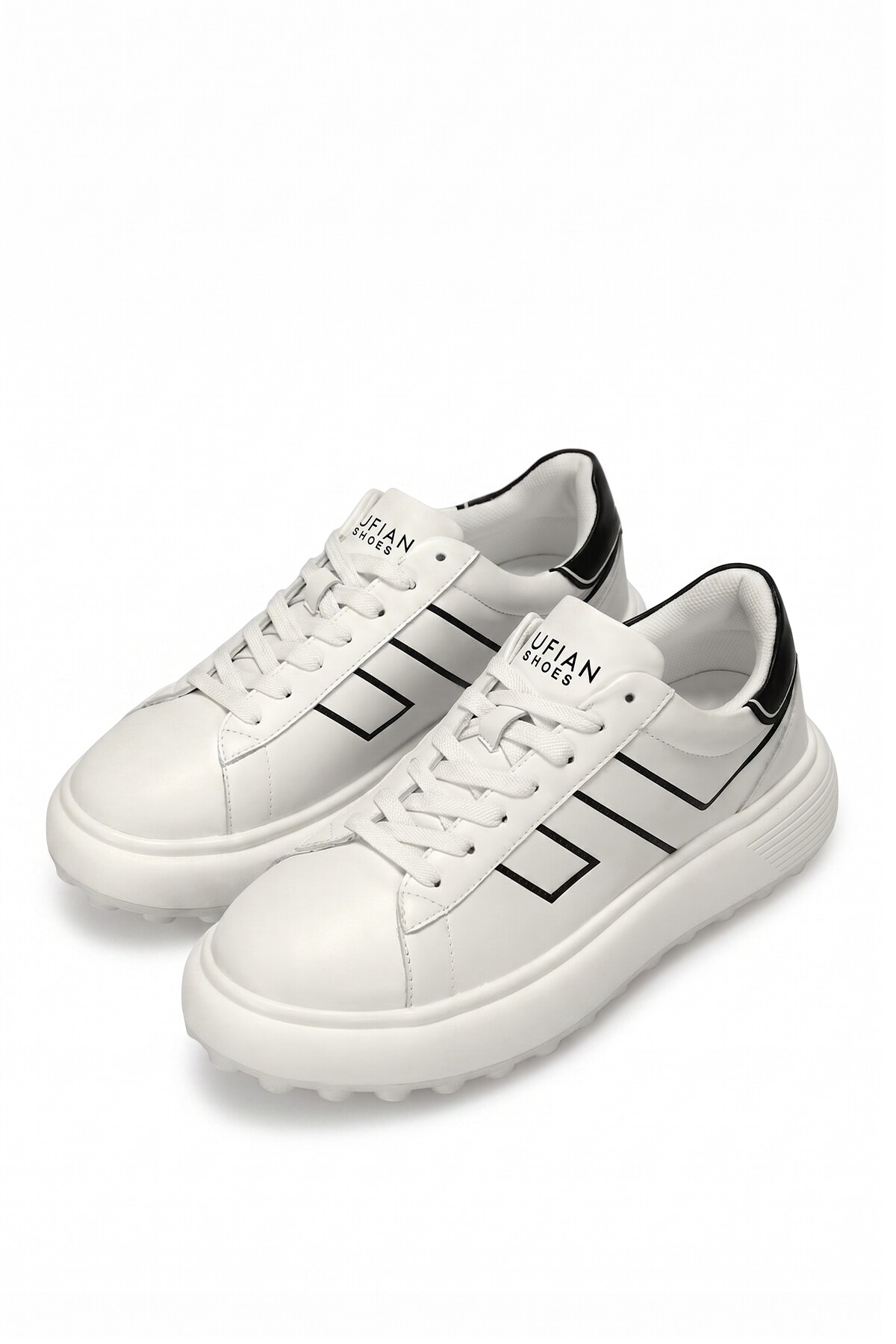 Lufian 111230269 Harold  Erkek Hakiki Deri Klasik Sneaker Beyaz
