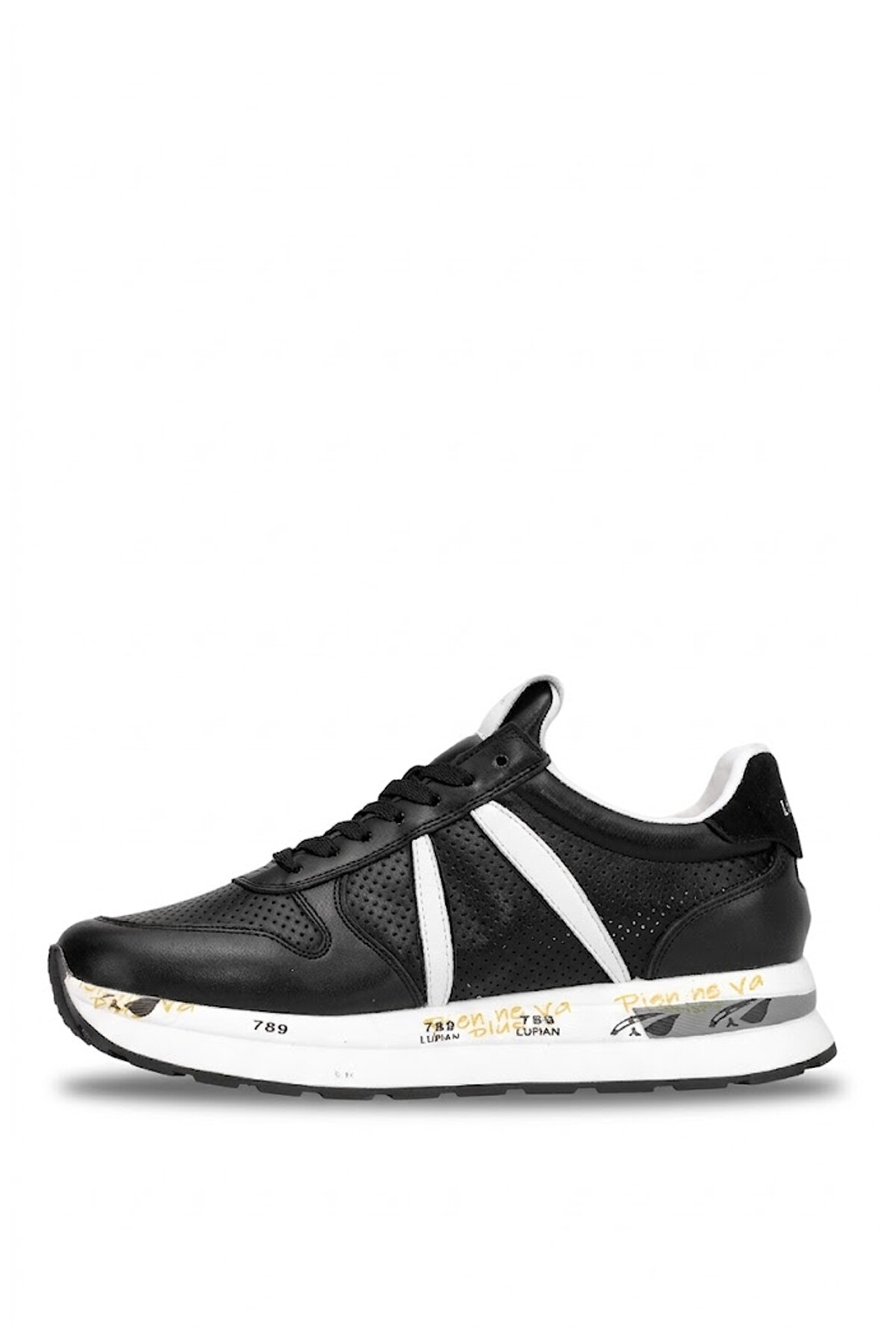 Lufian 111230305 Rex Erkek Hakiki Deri Klasik Sneaker Siyah