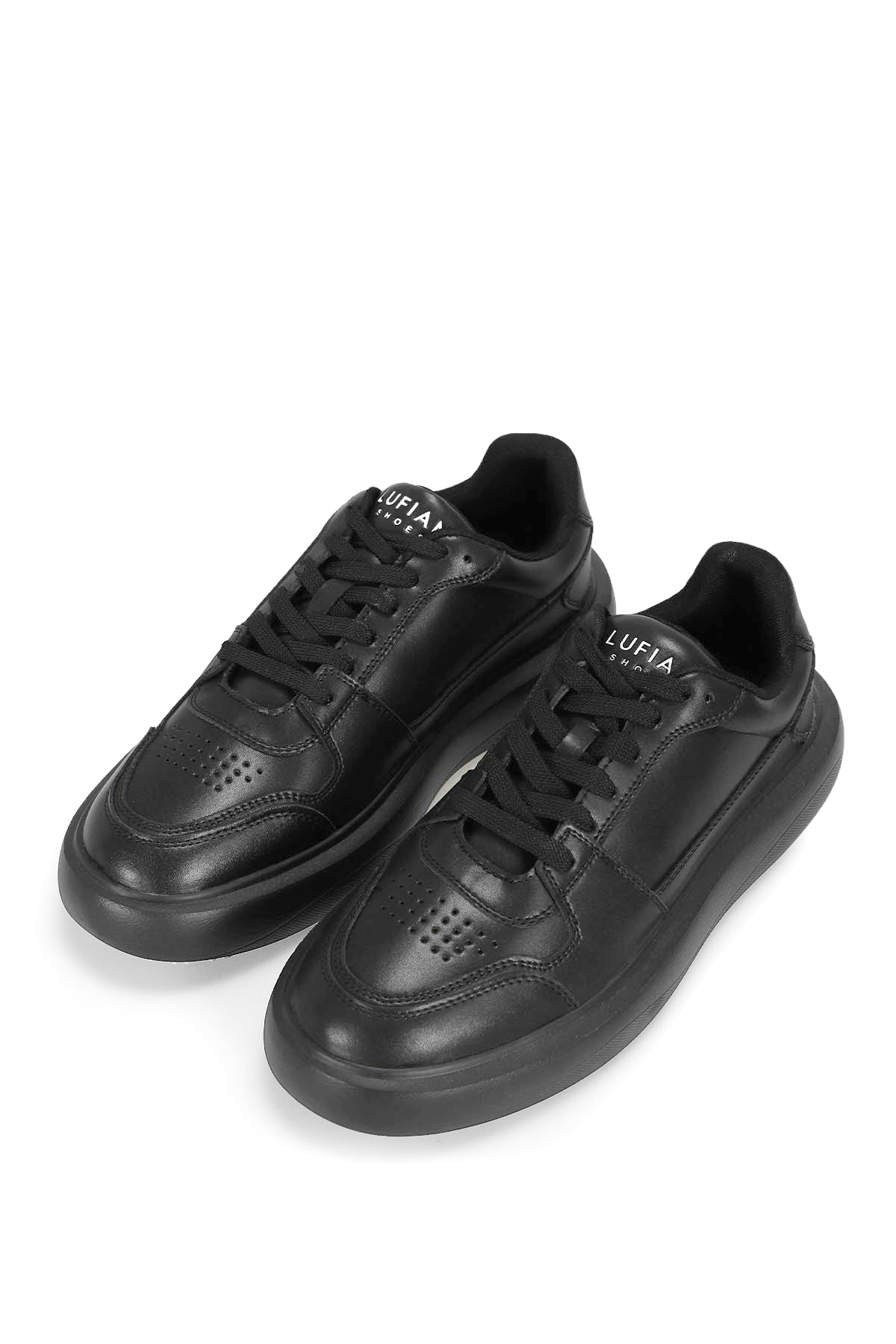 Lufian 112230251 Mateas Erkek Hakiki Deri Klasik Sneaker Siyah