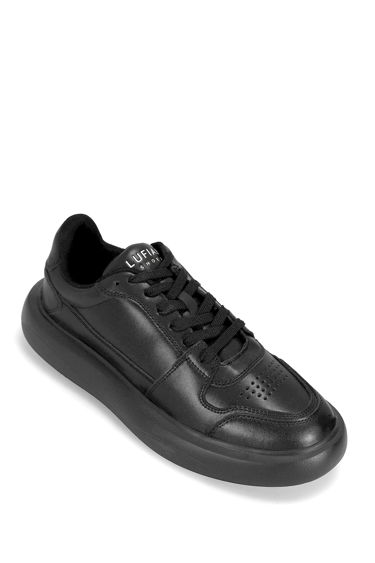Lufian 112230251 Mateas Erkek Hakiki Deri Klasik Sneaker Siyah
