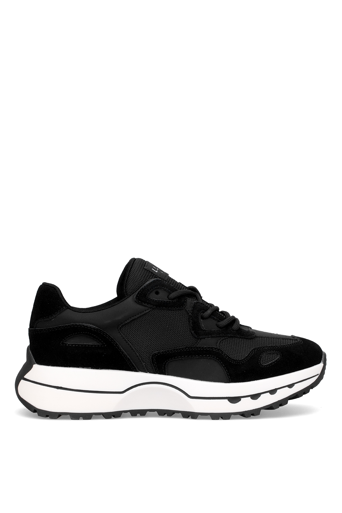 Lufian 112230268 Graham Erkek Hakiki Deri Klasik Sneaker Siyah