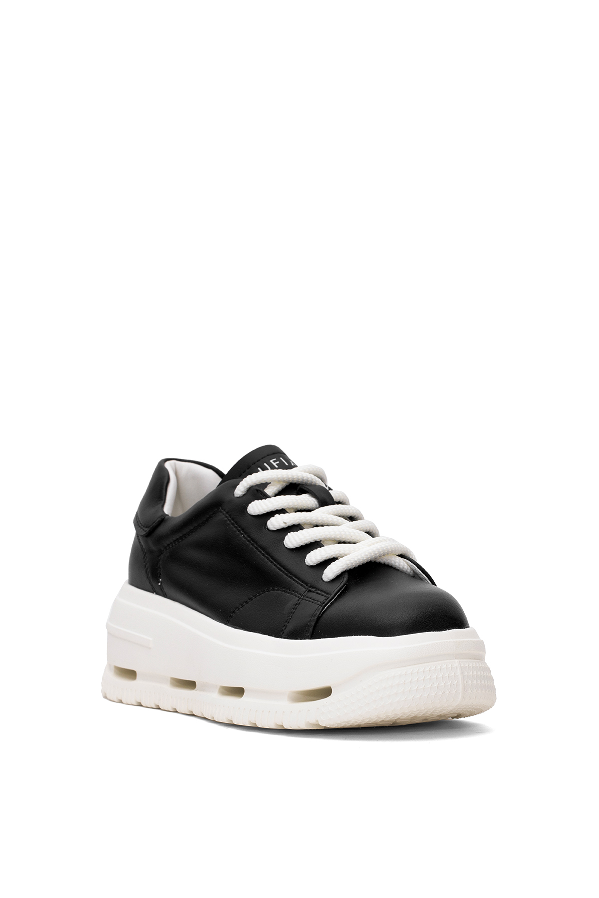 Lufian 121230007 Agatha Kadın Hakiki Deri Klasik Sneaker Siyah