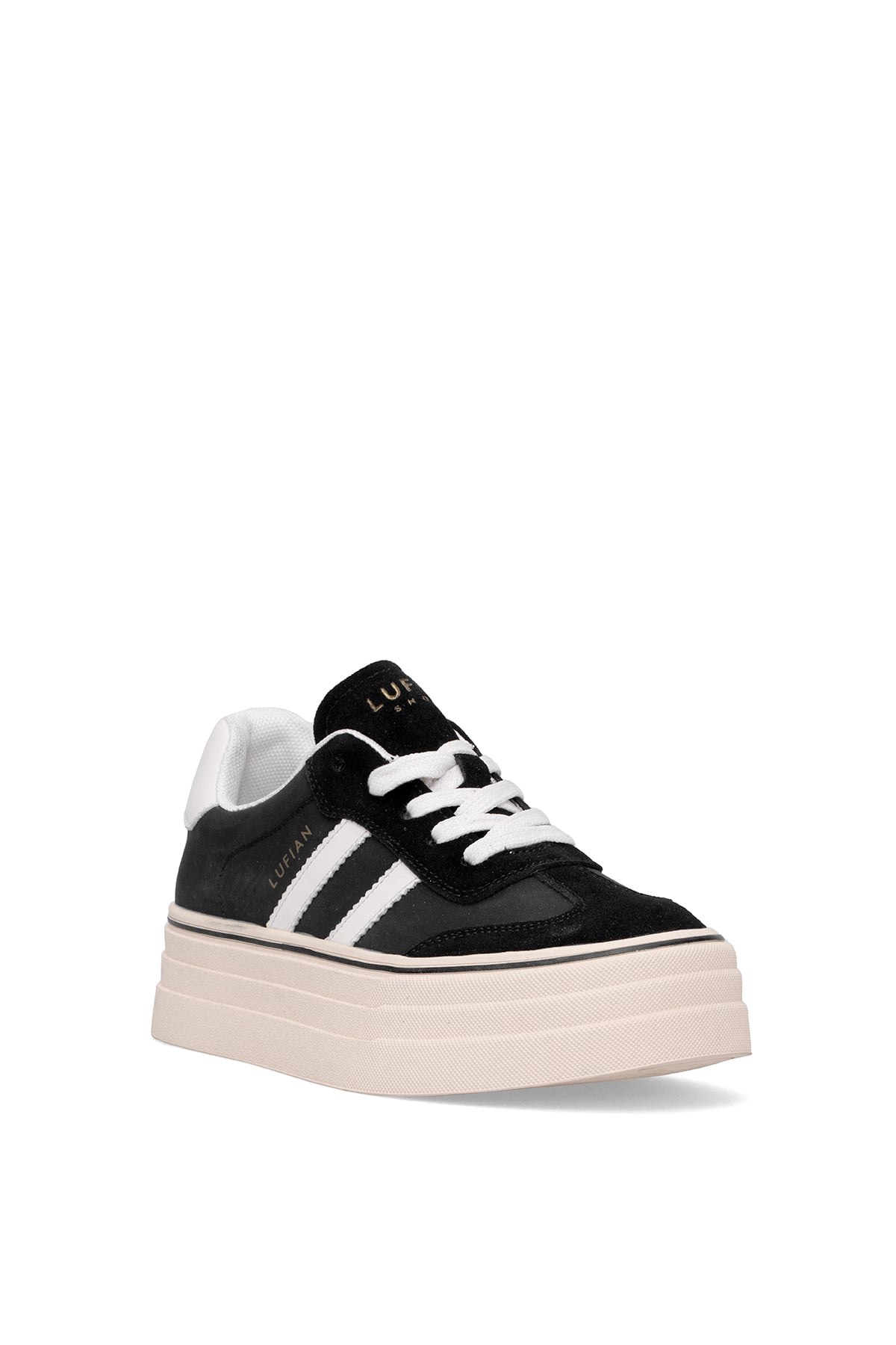 Lufian 121230025N Angela Kadın Hakiki Deri Klasik Sneaker Siyah