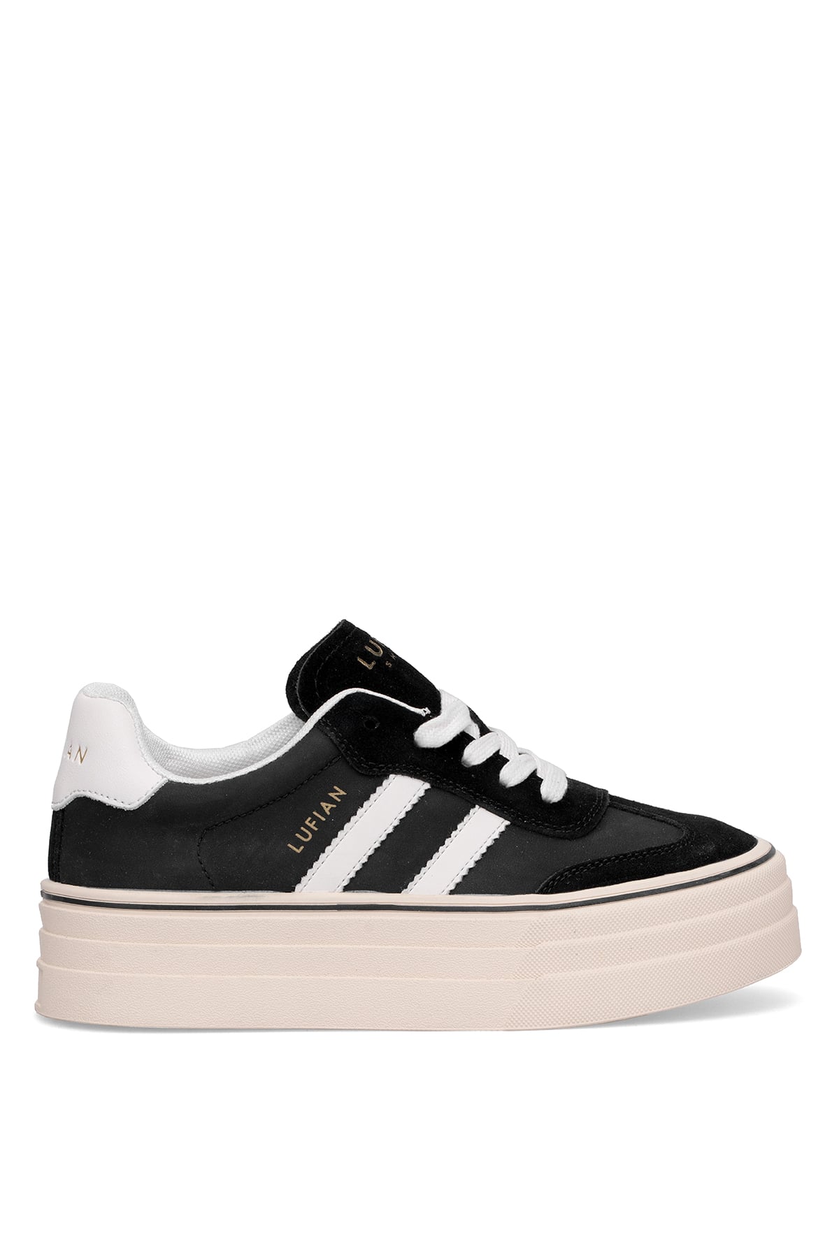 Lufian 121230025N Angela Kadın Hakiki Deri Klasik Sneaker Siyah