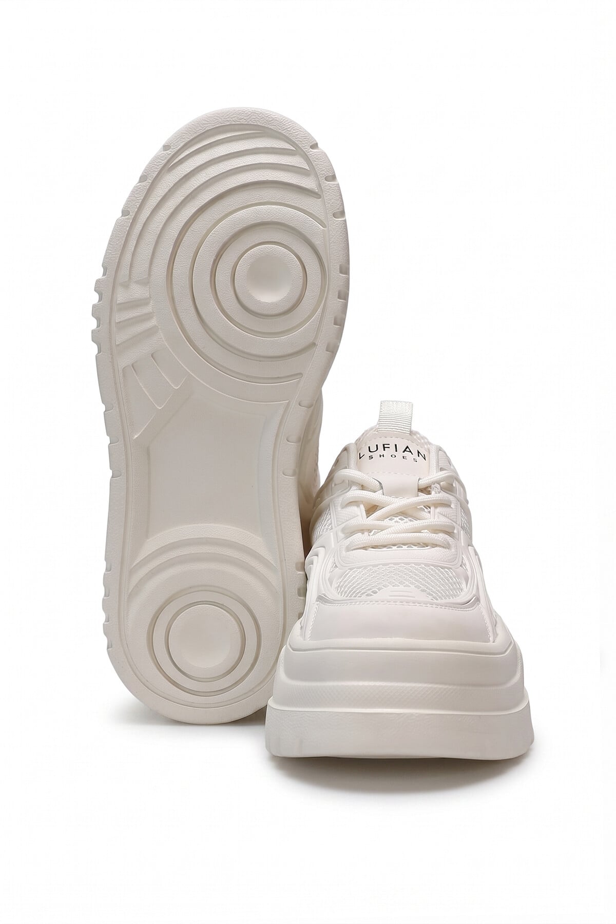 Lufian 121230033 Tomris 25K Kadın Hakiki Deri Klasik Sneaker Beyaz
