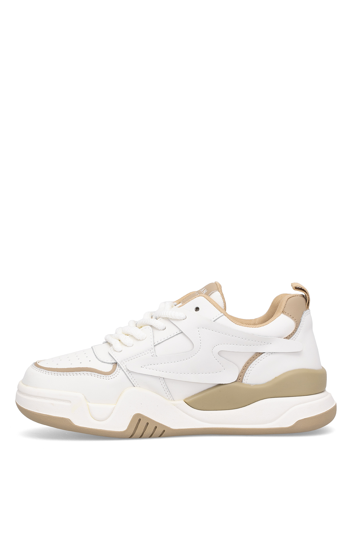 Lufian 121230051 Maya 25K Kadın Hakiki Deri Klasik Sneaker Bej