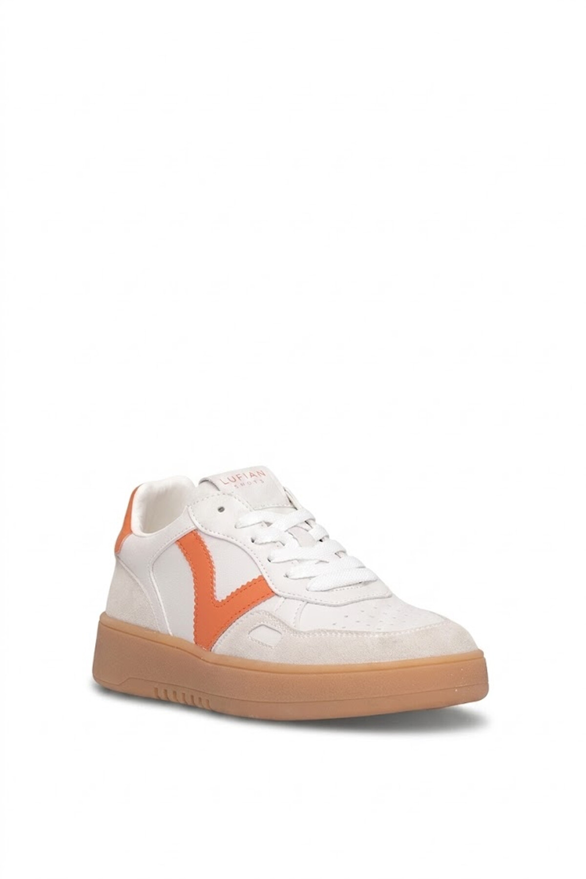 Lufian 121230058 Elsa Kadın Hakiki Deri Klasik Sneaker Turuncu