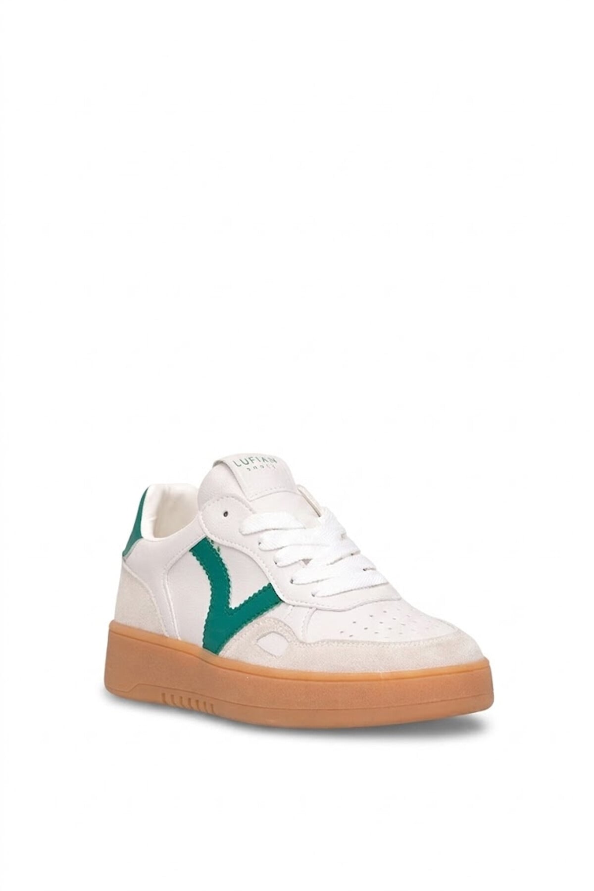 Lufian 121230058 Elsa Kadın Hakiki Deri Klasik Sneaker Yeşil
