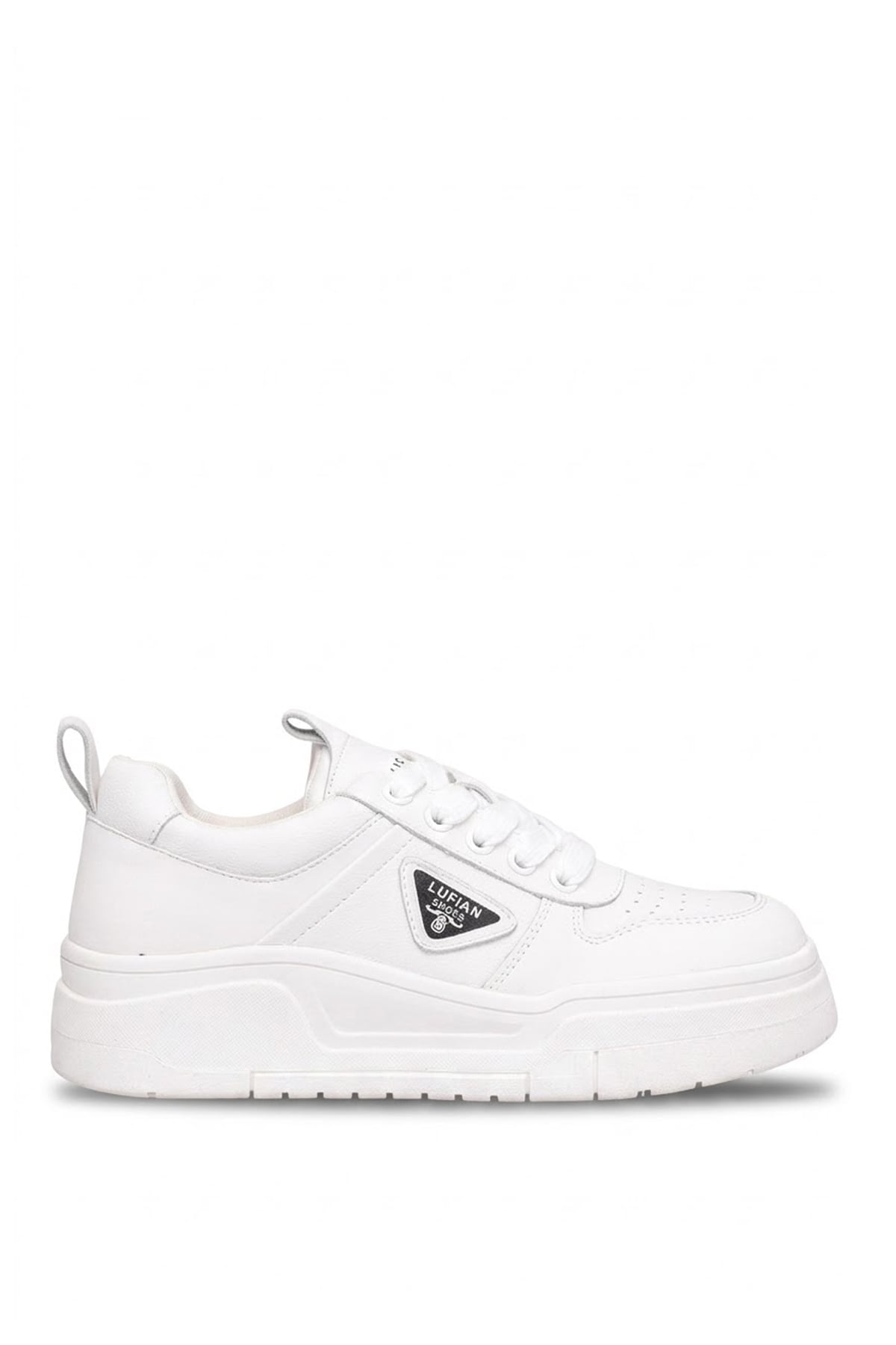 Lufian 121230082 Jennifer Kadın Hakiki Deri Klasik Sneaker Beyaz