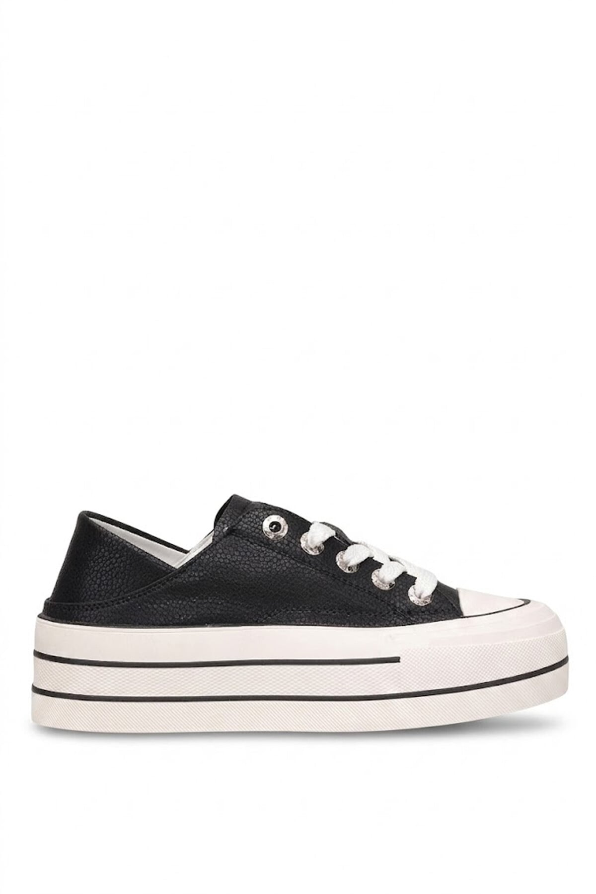 Lufian 121230091 Pamela Kadın Hakiki Deri Klasik Sneaker Siyah