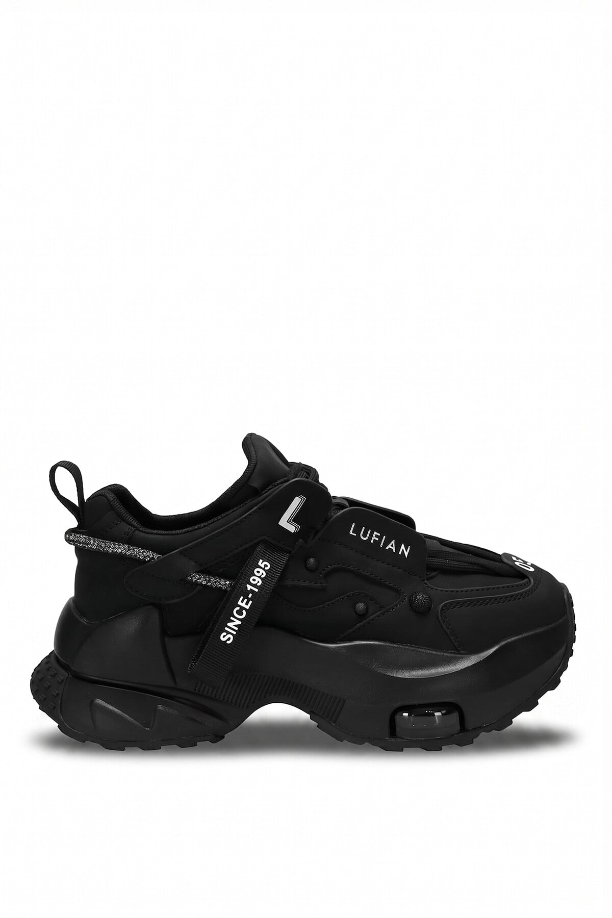 Lufian 122230014 Stormy 25K Kadın Hakiki Deri Klasik Sneaker Siyah