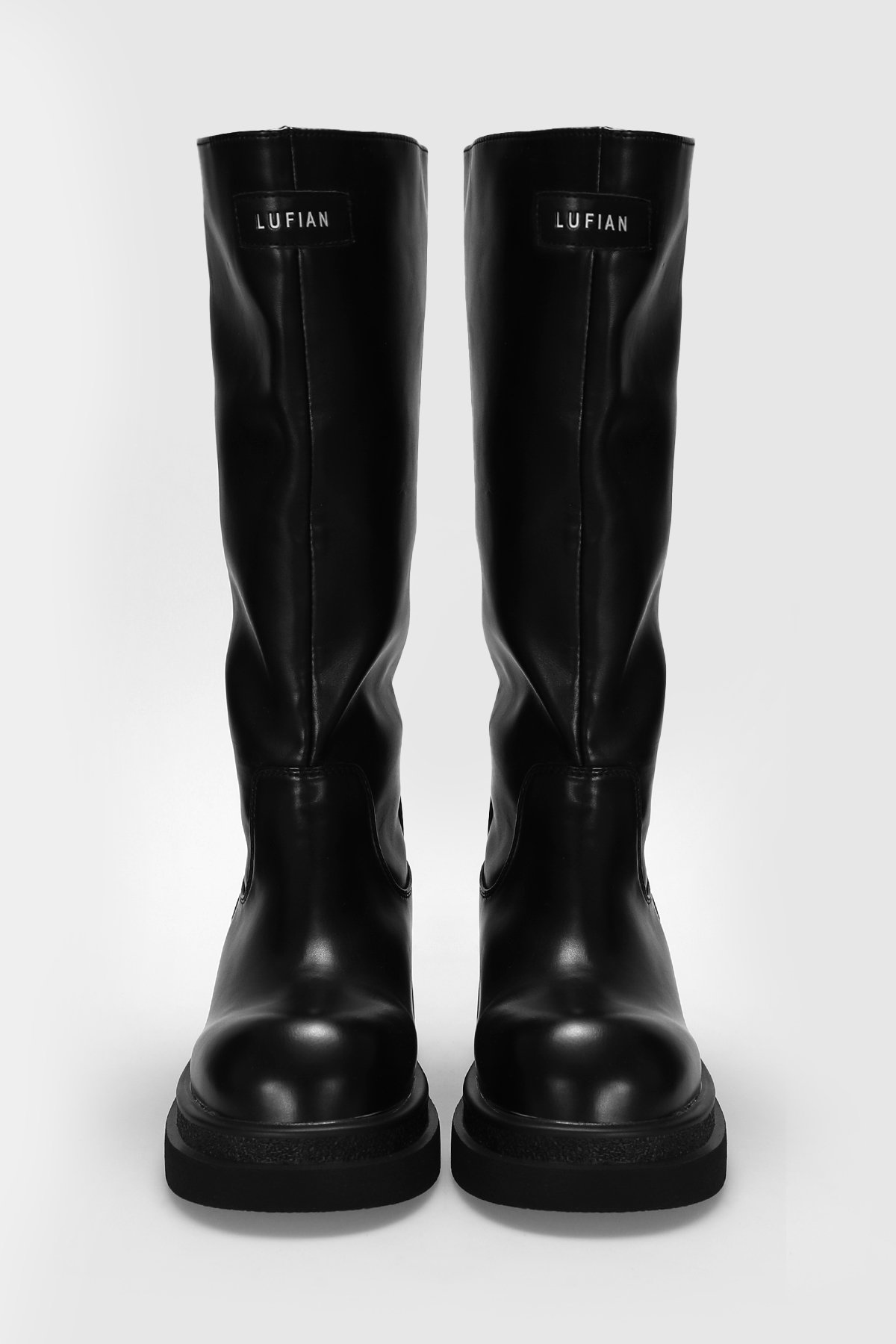 Lufian 122230025 Edna Kadın Düz Çizme Siyah