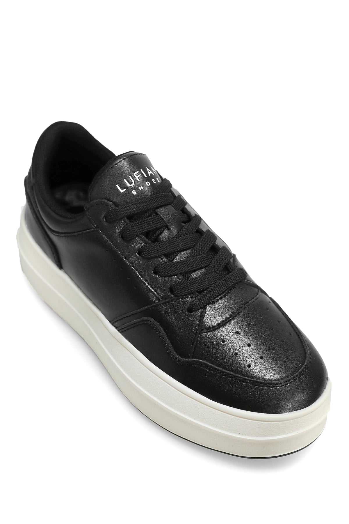 Lufian 122230040 Vanessa Kadın Hakiki Deri Klasik Sneaker Siyah
